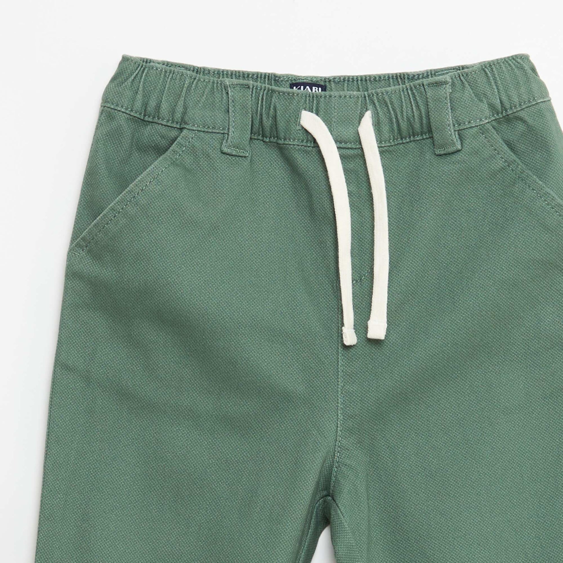 Dobby Paperbag Trousers GREEN