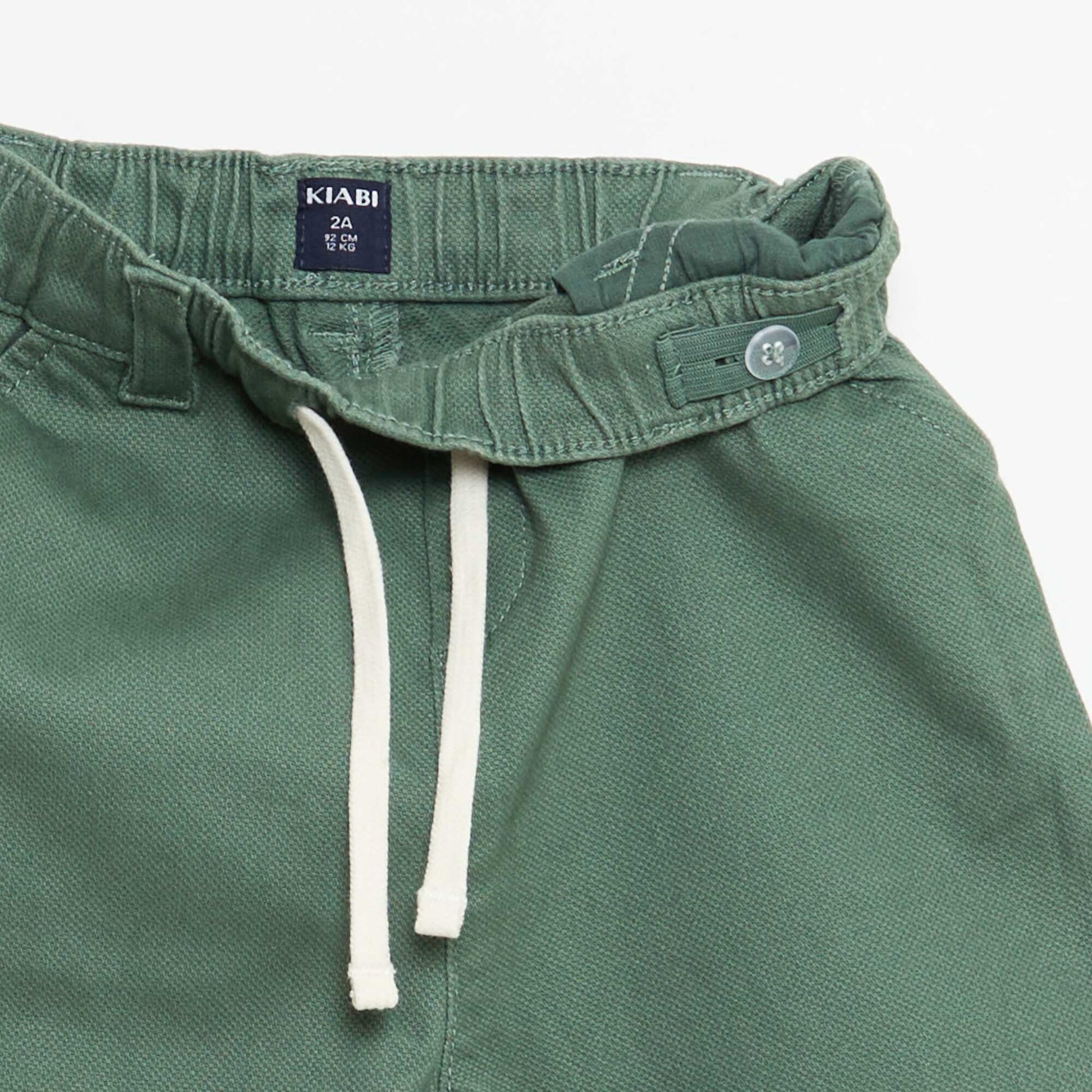 Dobby Paperbag Trousers GREEN