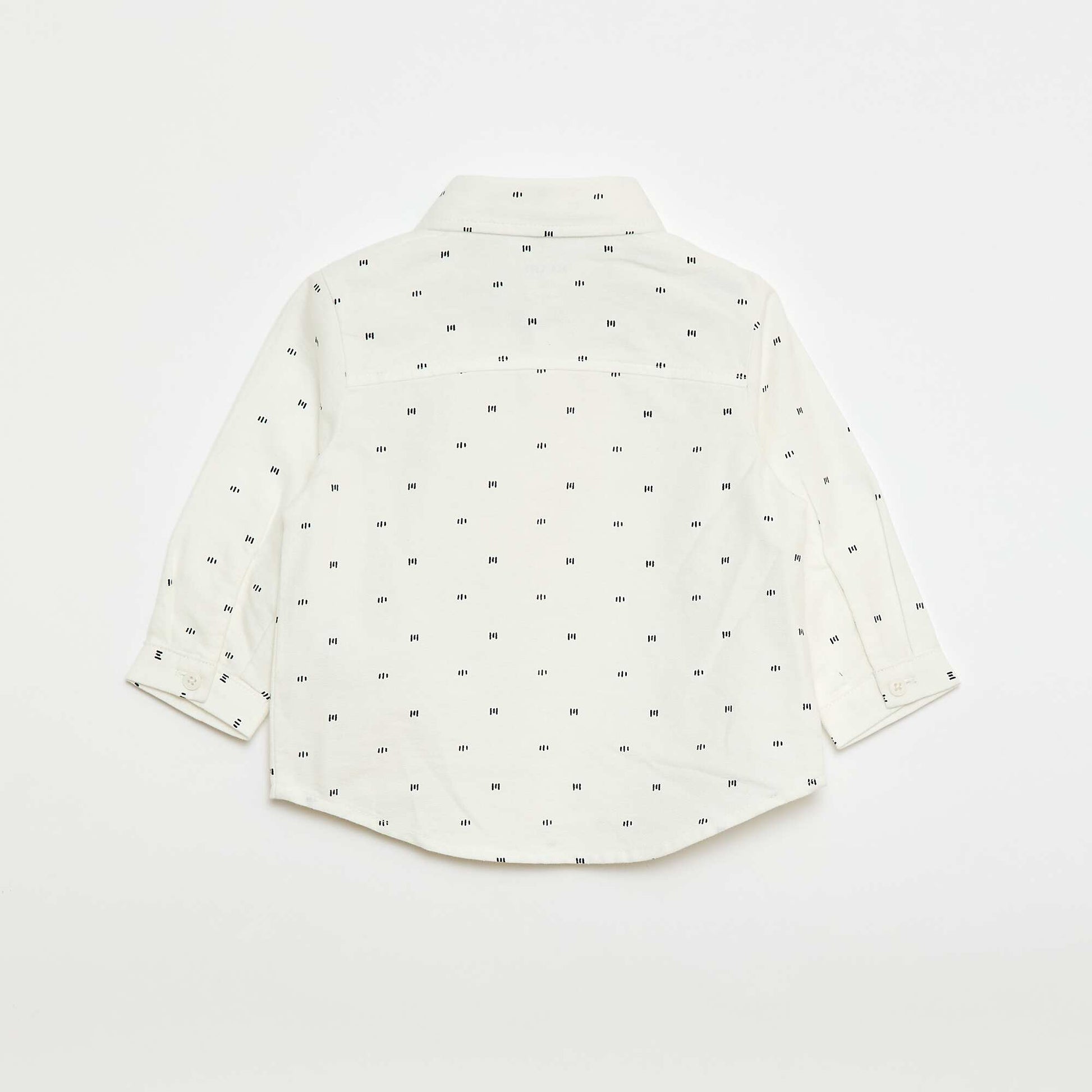 Shirt + Suspenders Pants Set - 2 pieces WHITE