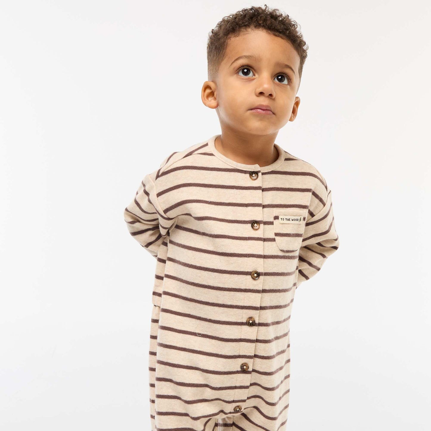 Long Snug Knit Jumpsuit BROWN