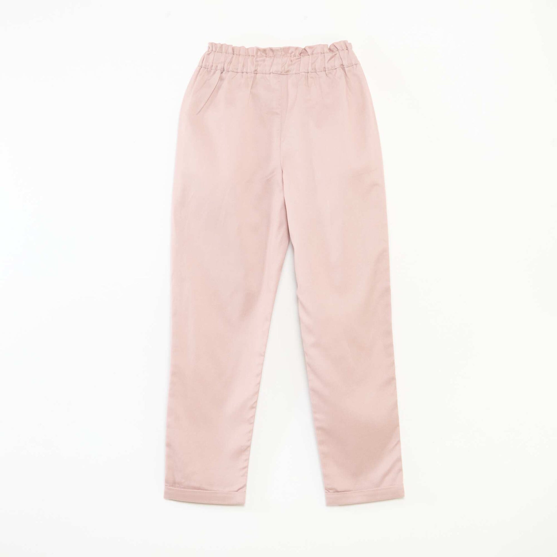 Tencel Trousers with Plain Knot PURPLE