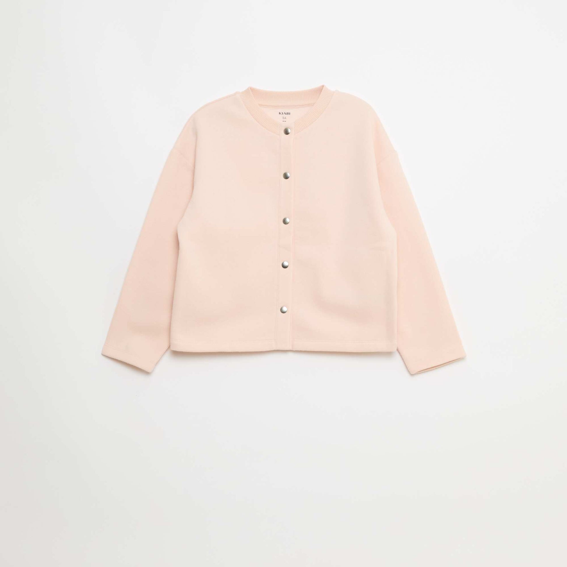 Buttoned Fleece Cardigan PINK