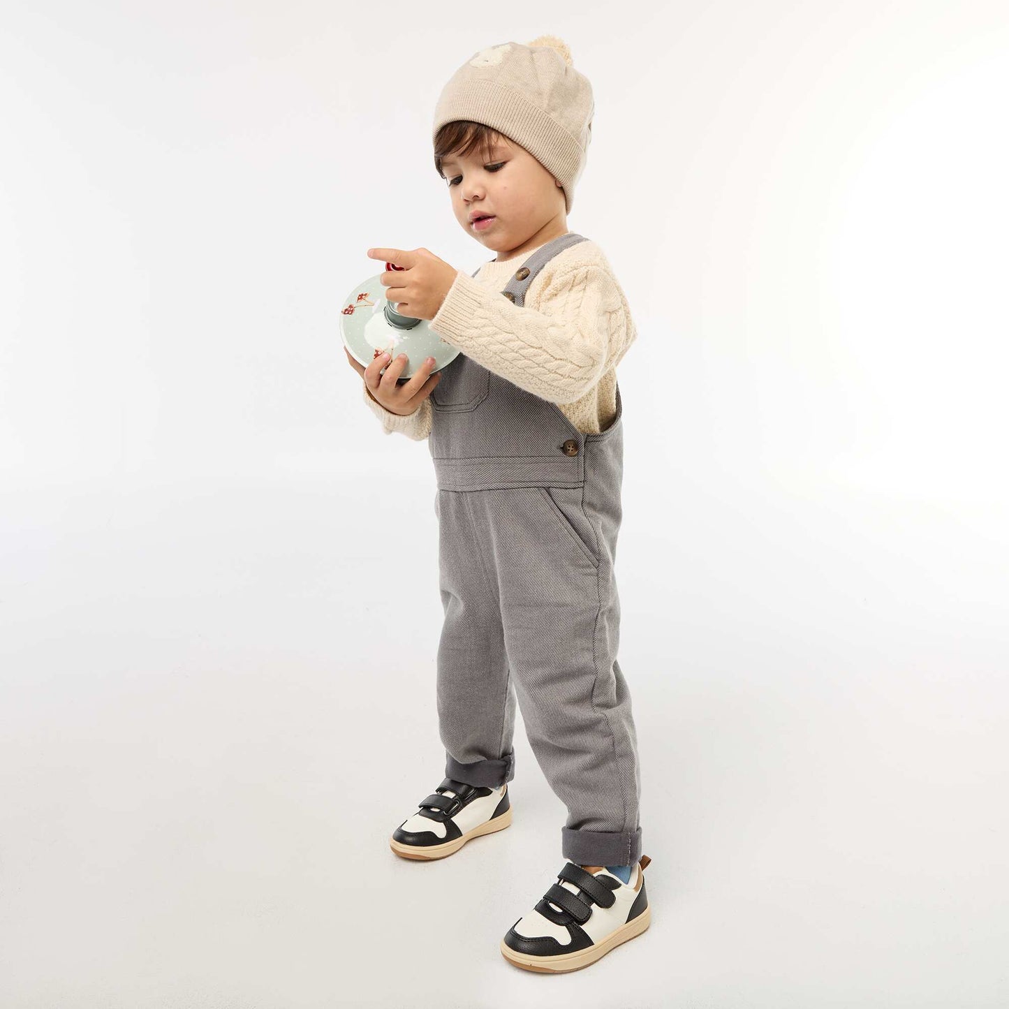 Cable Knit Sweater BEIGE