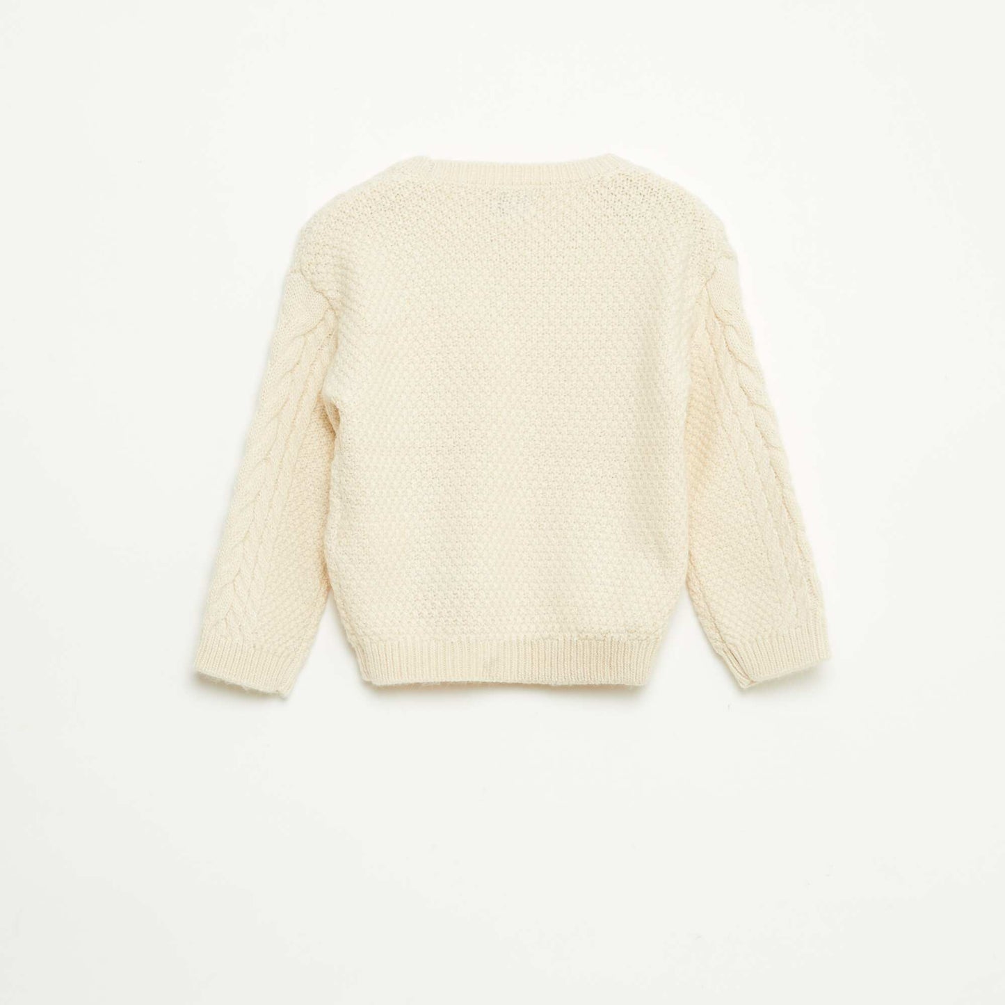 Cable Knit Sweater BEIGE