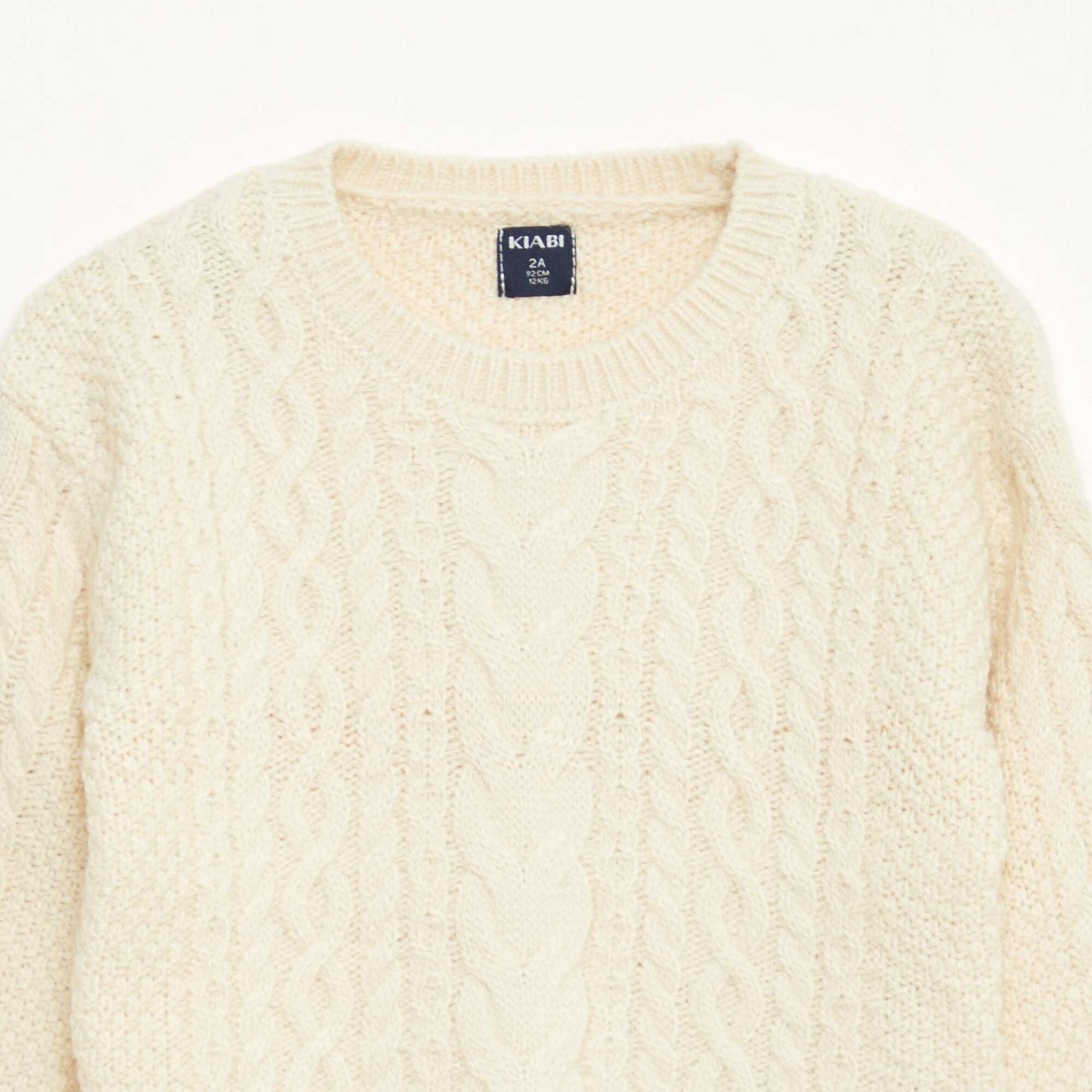 Cable Knit Sweater BEIGE
