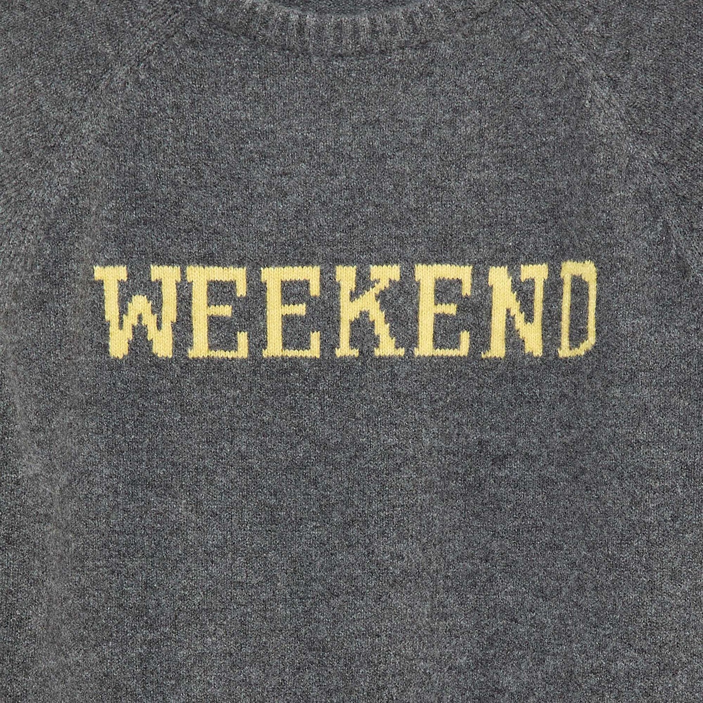 Ultra-Soft Slogan Sweater GREY