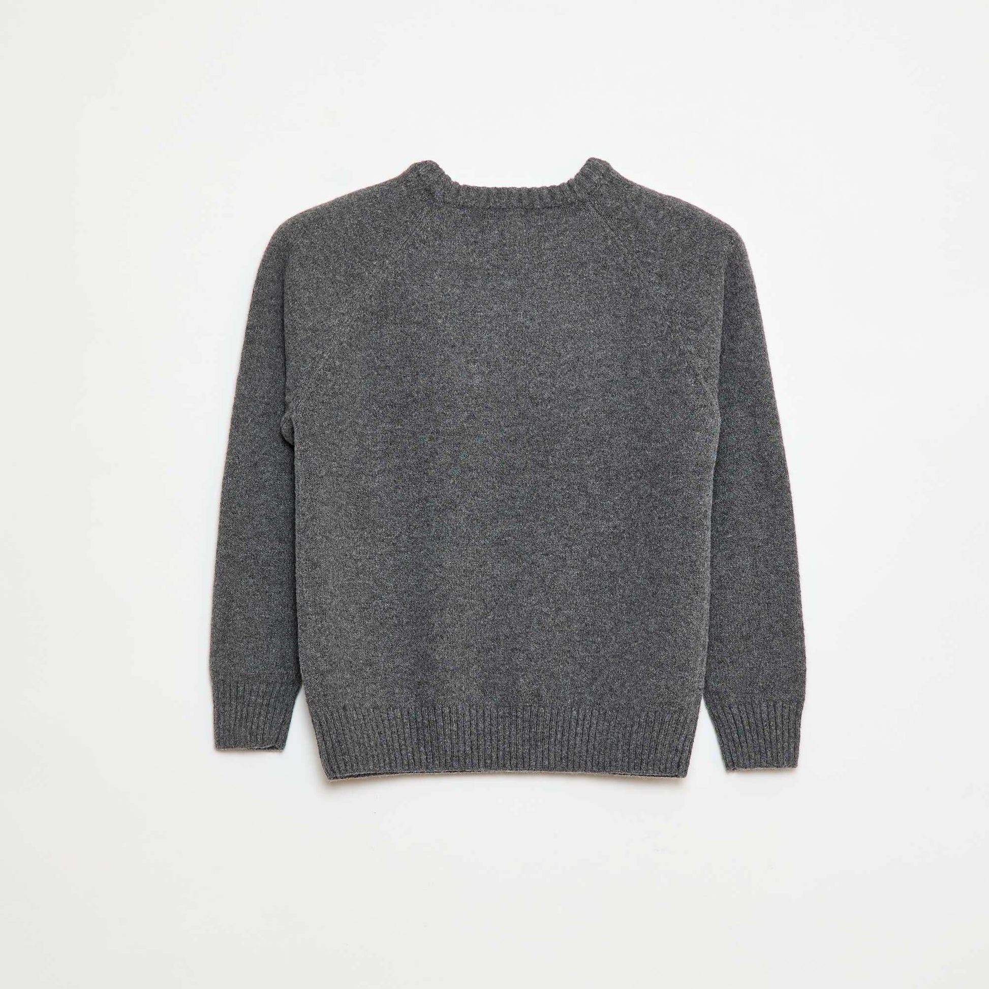 Ultra-Soft Slogan Sweater GREY