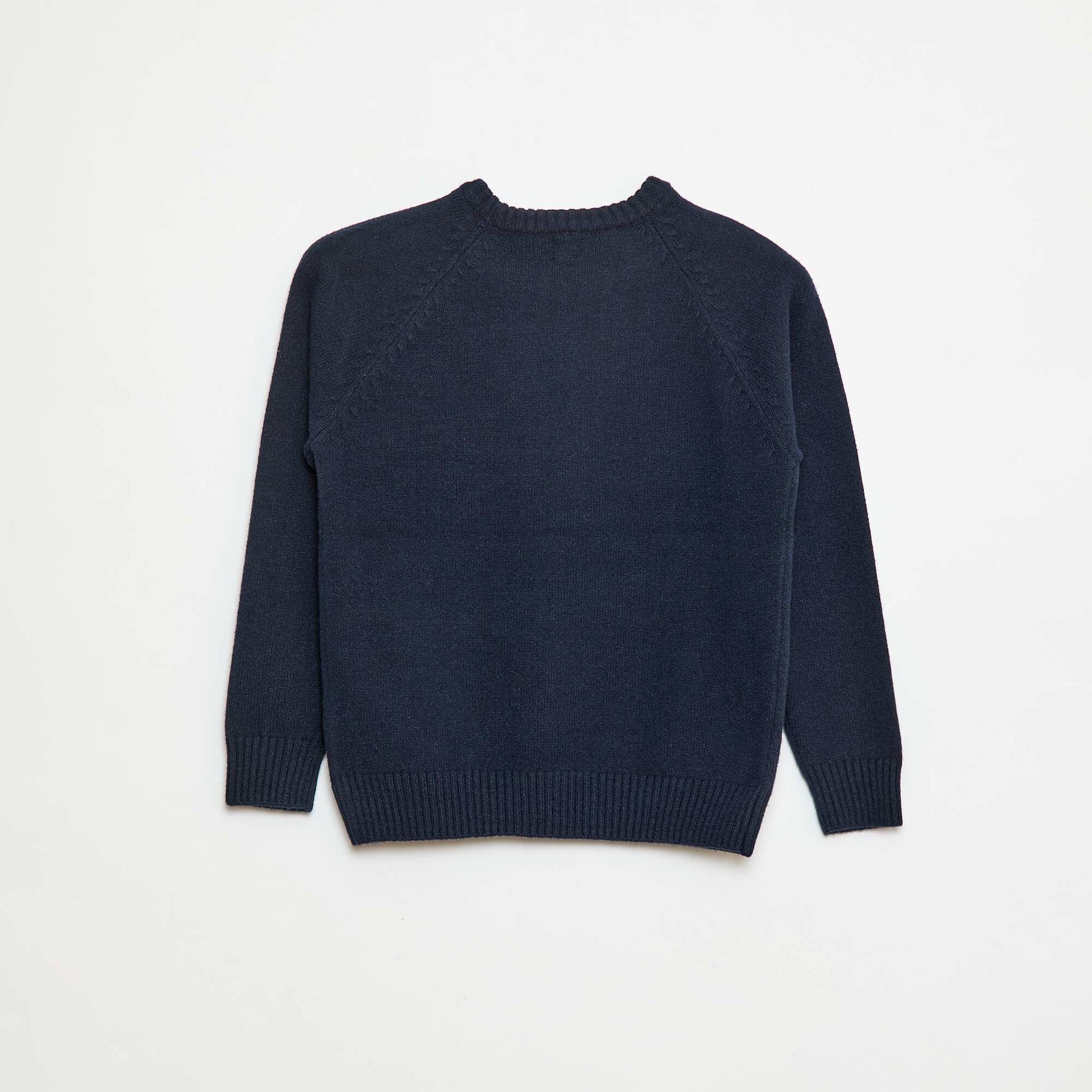 Ultra-Soft Slogan Sweater BLUE