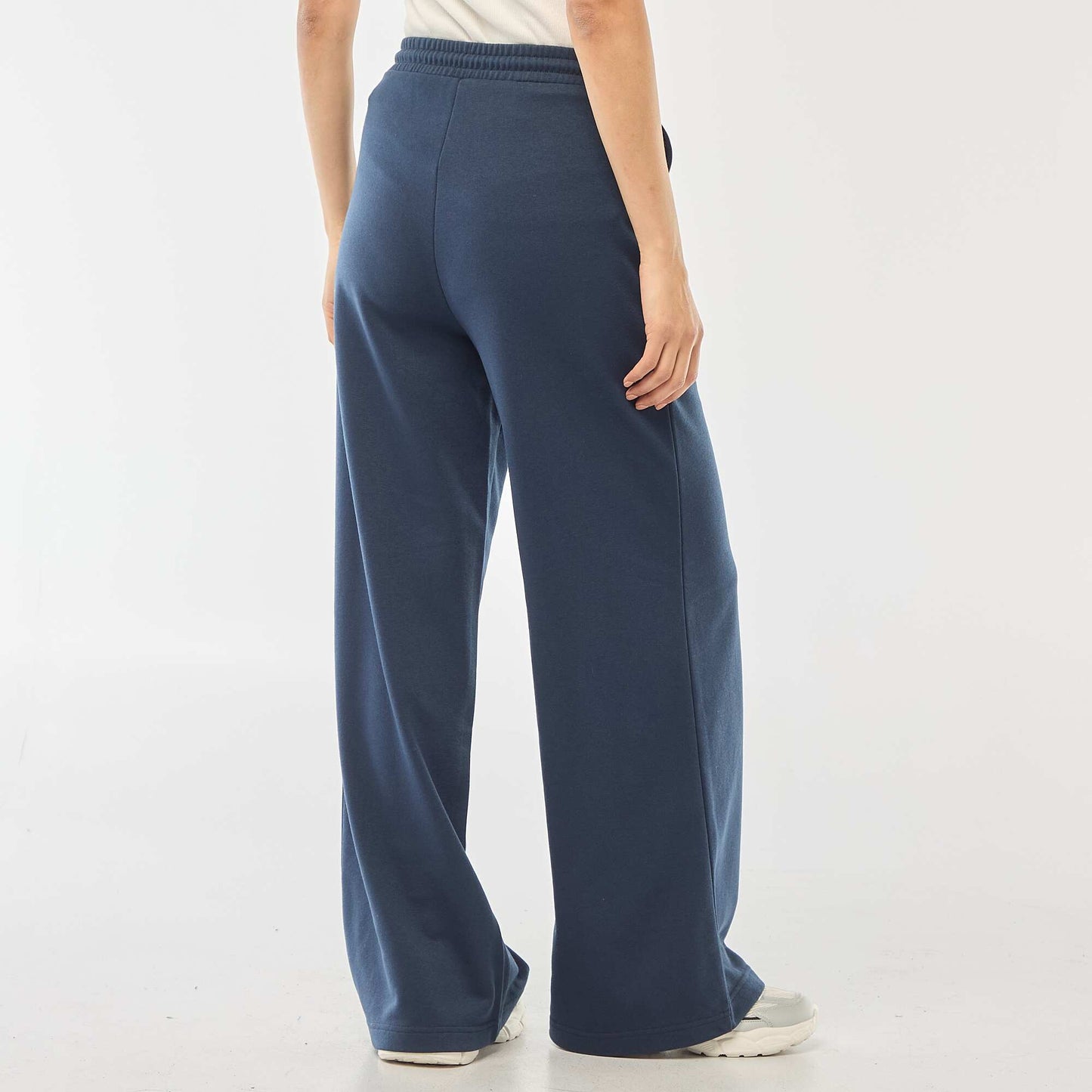 Solid Color Cotton Joggers BLUE