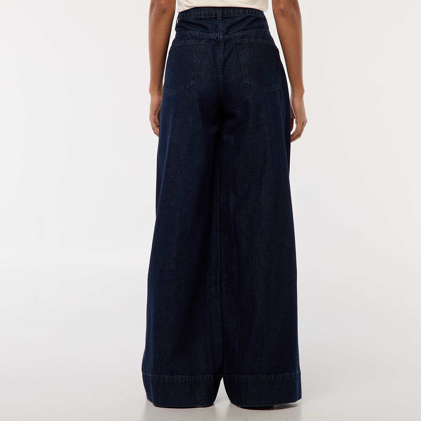 Wide Leg 5-Pocket Jeans BLUE