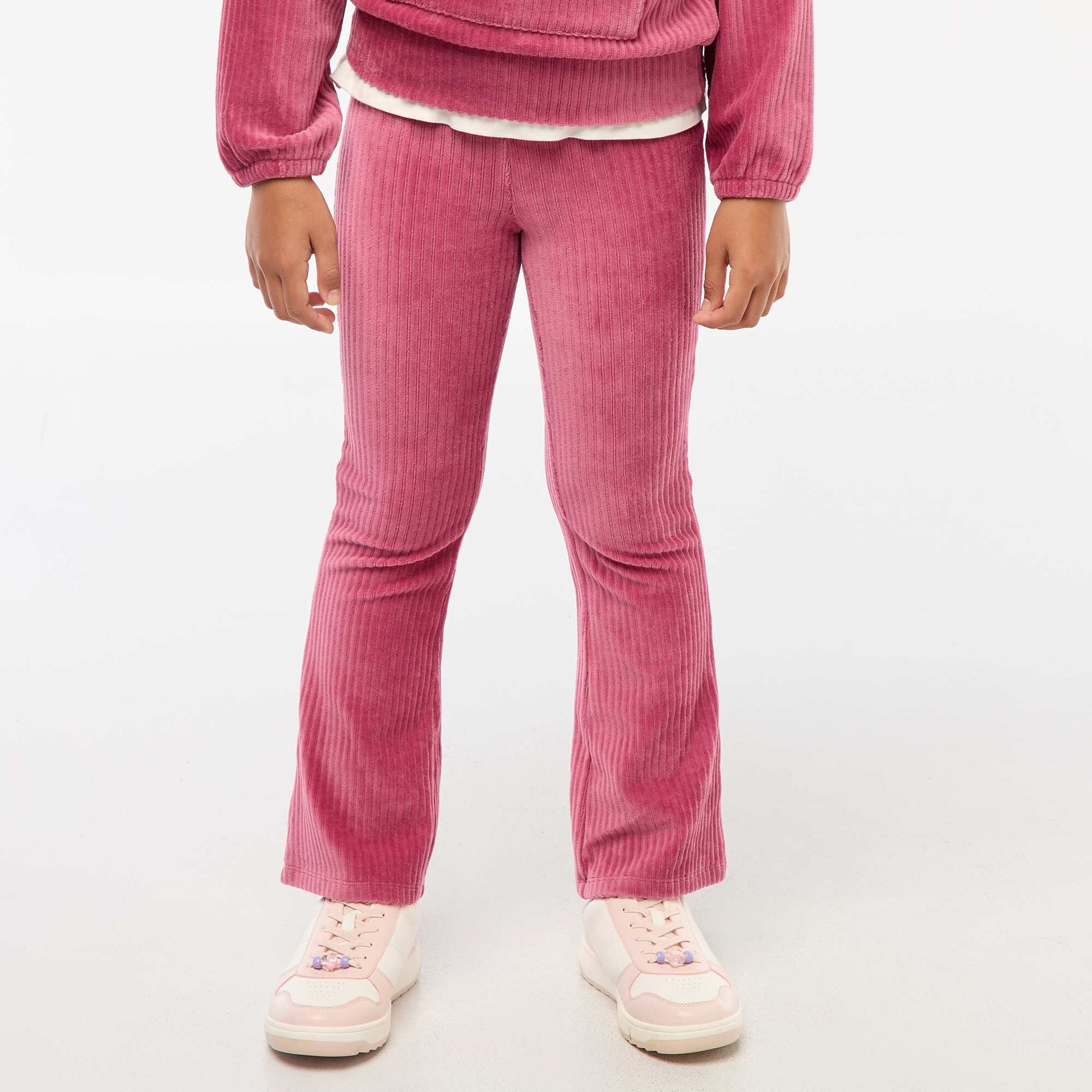 Corduroy Flare Pants PURPLE