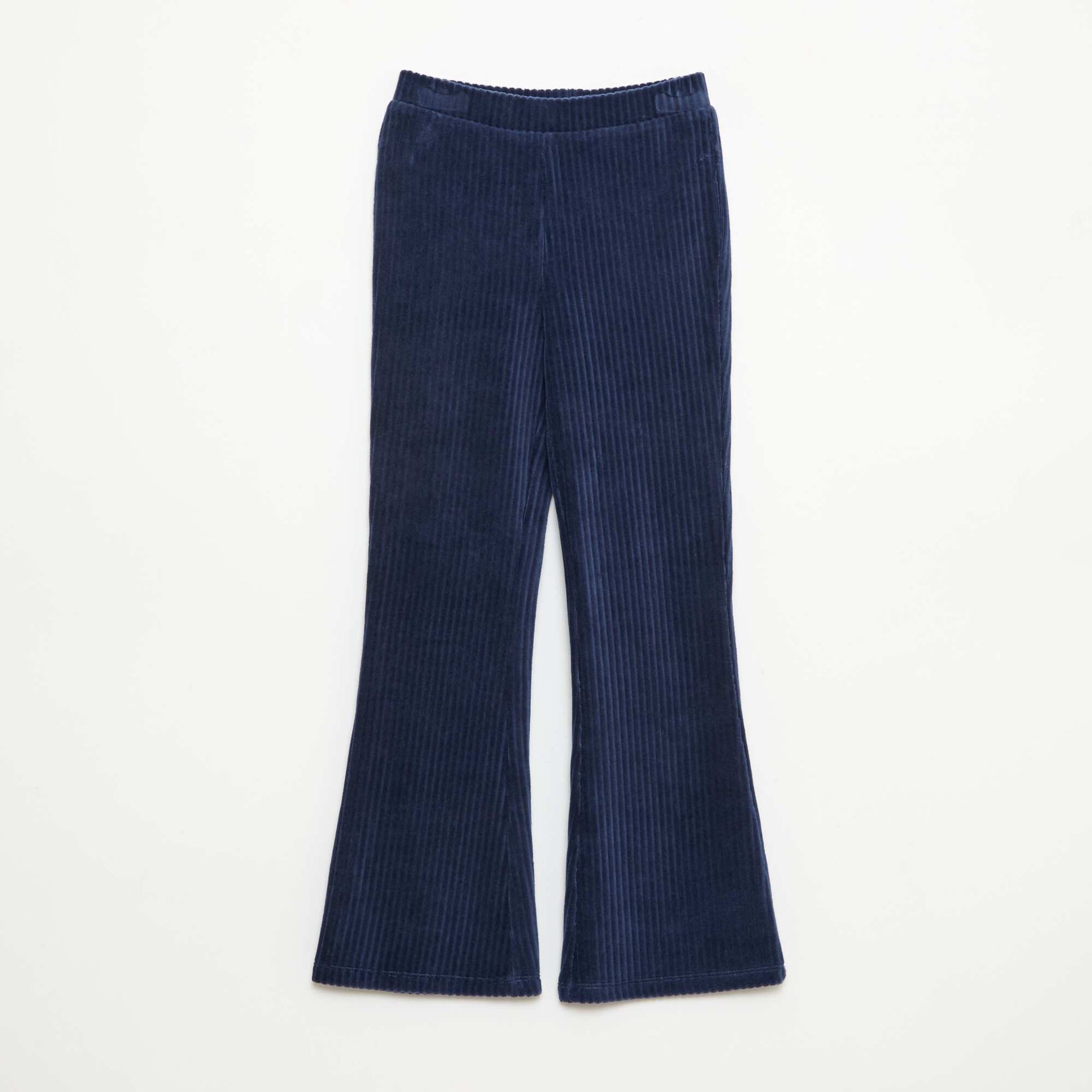 Corduroy Flare Pants BLUE