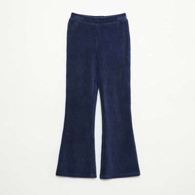 Corduroy Flare Pants BLUE