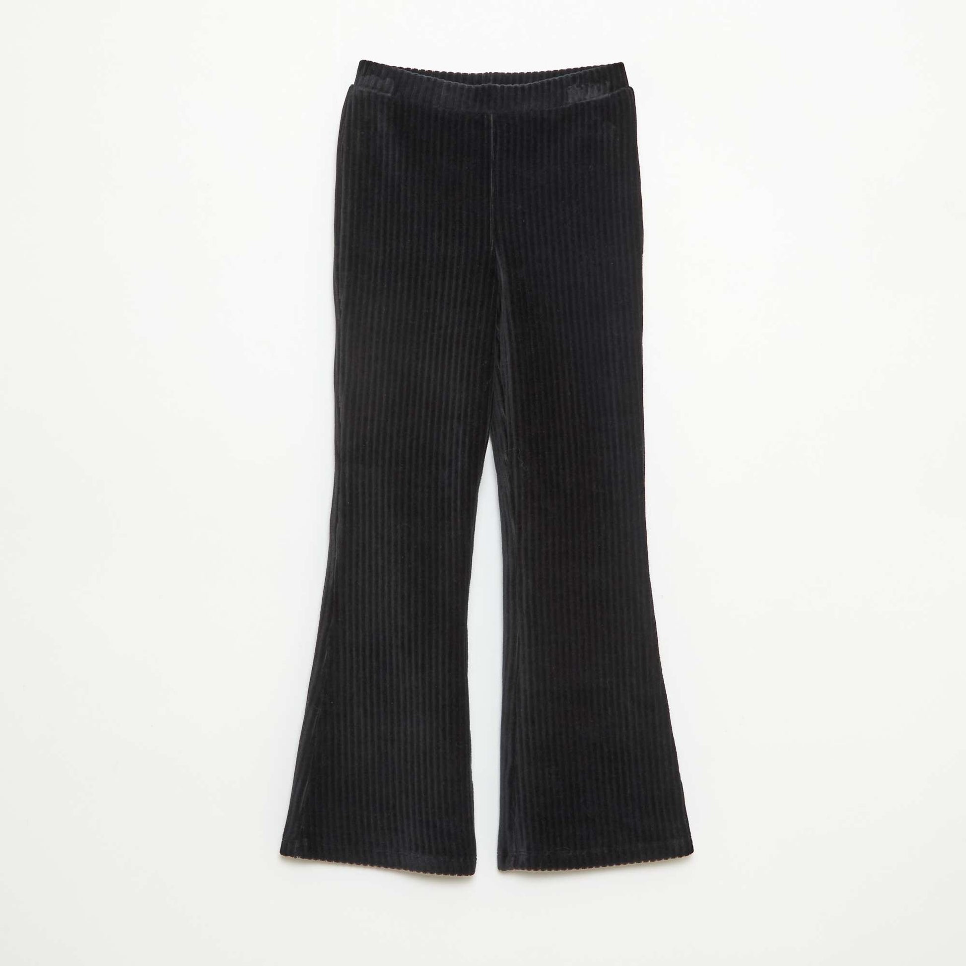 Corduroy Flare Pants BLACK