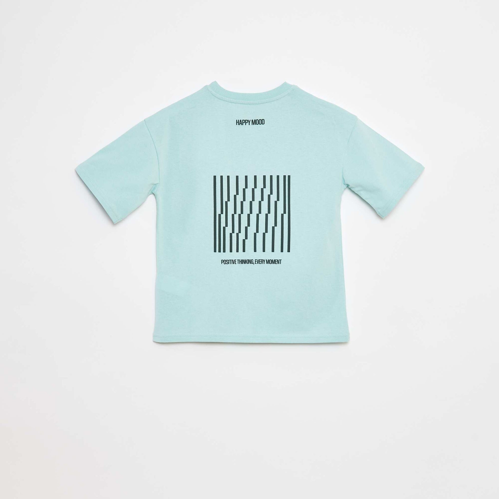 Printed slogan T-shirt BLUE