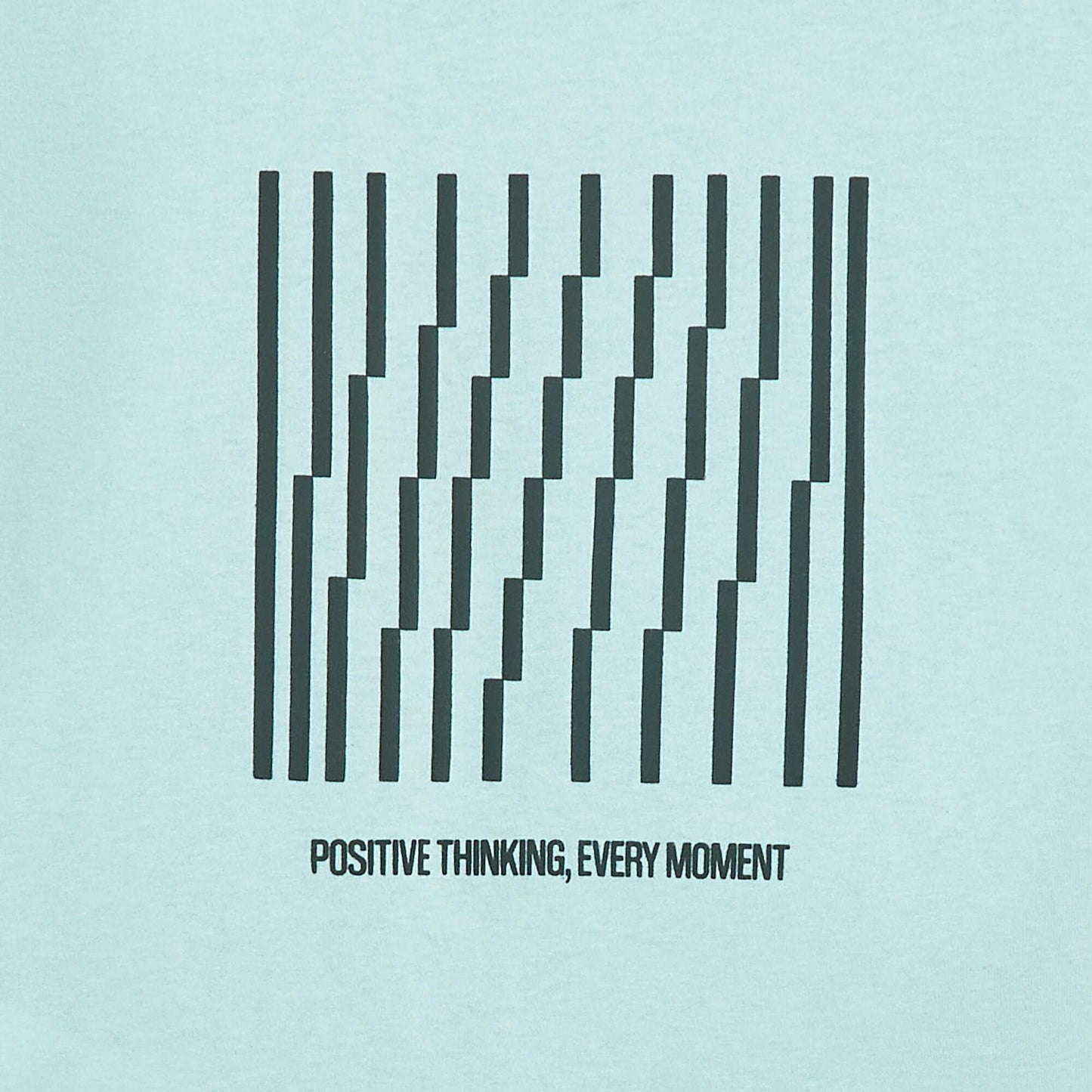 Printed slogan T-shirt BLUE