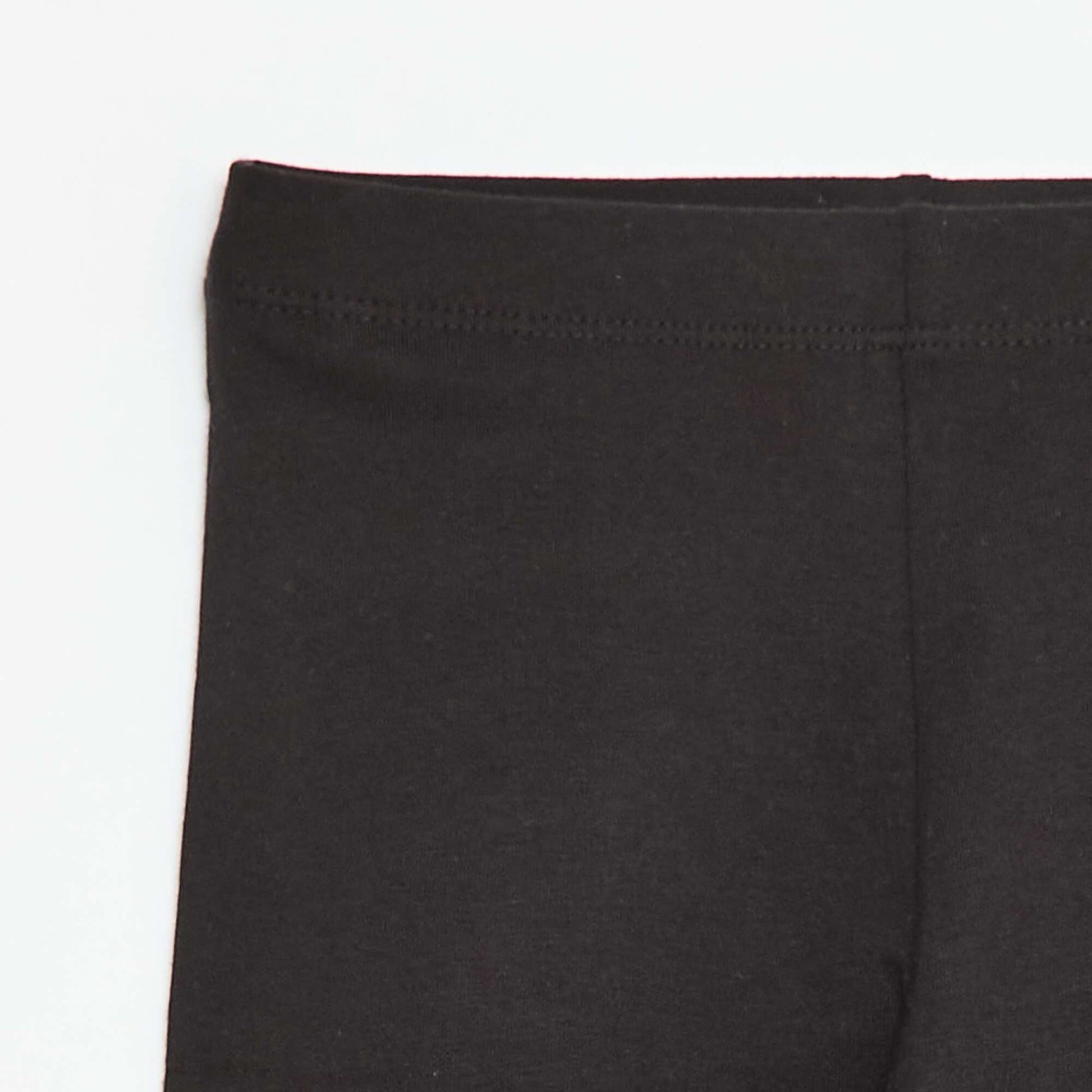 Plain Cotton Jersey Cycling Shorts BLACK