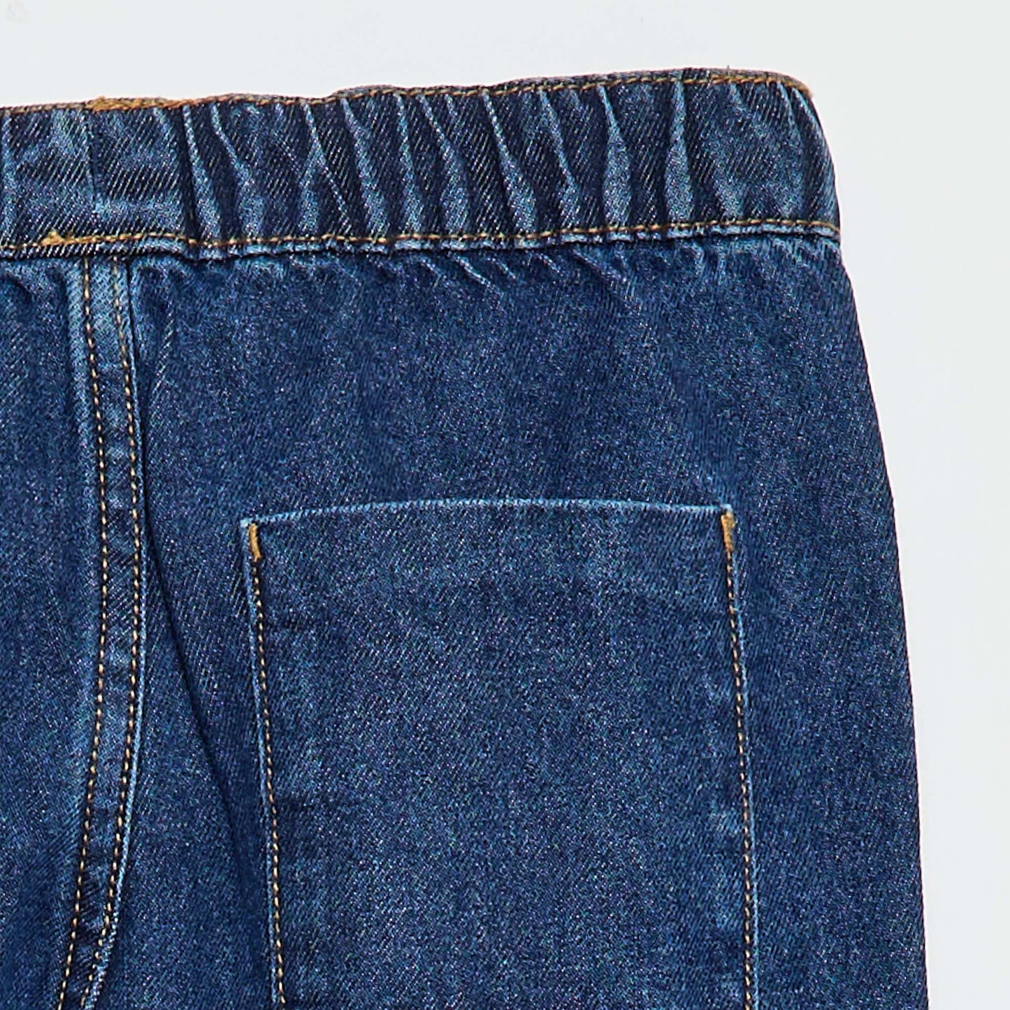 Jogger-fit denim trousers BLUE
