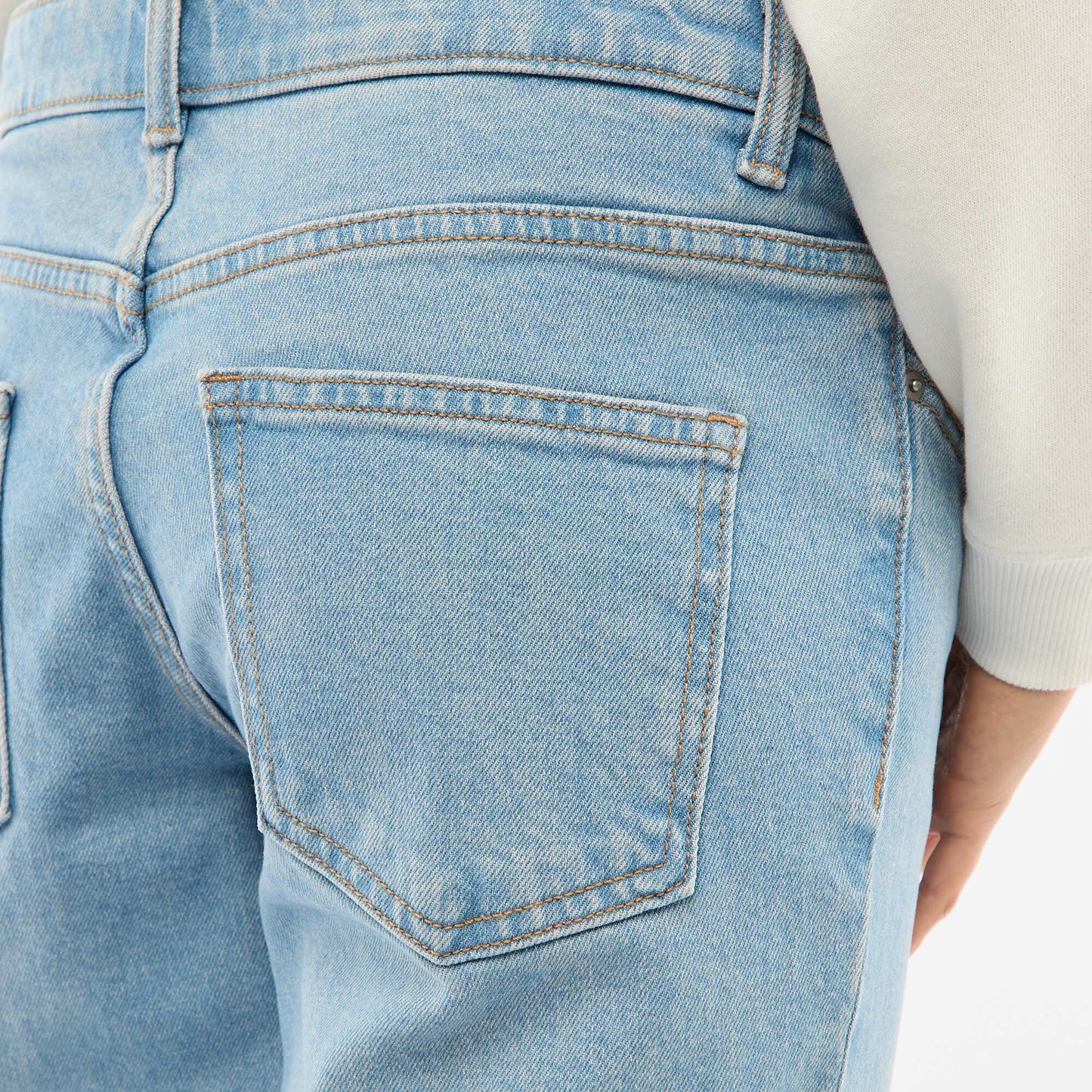 Maternity Trousers with Stretch Waistband BLUE