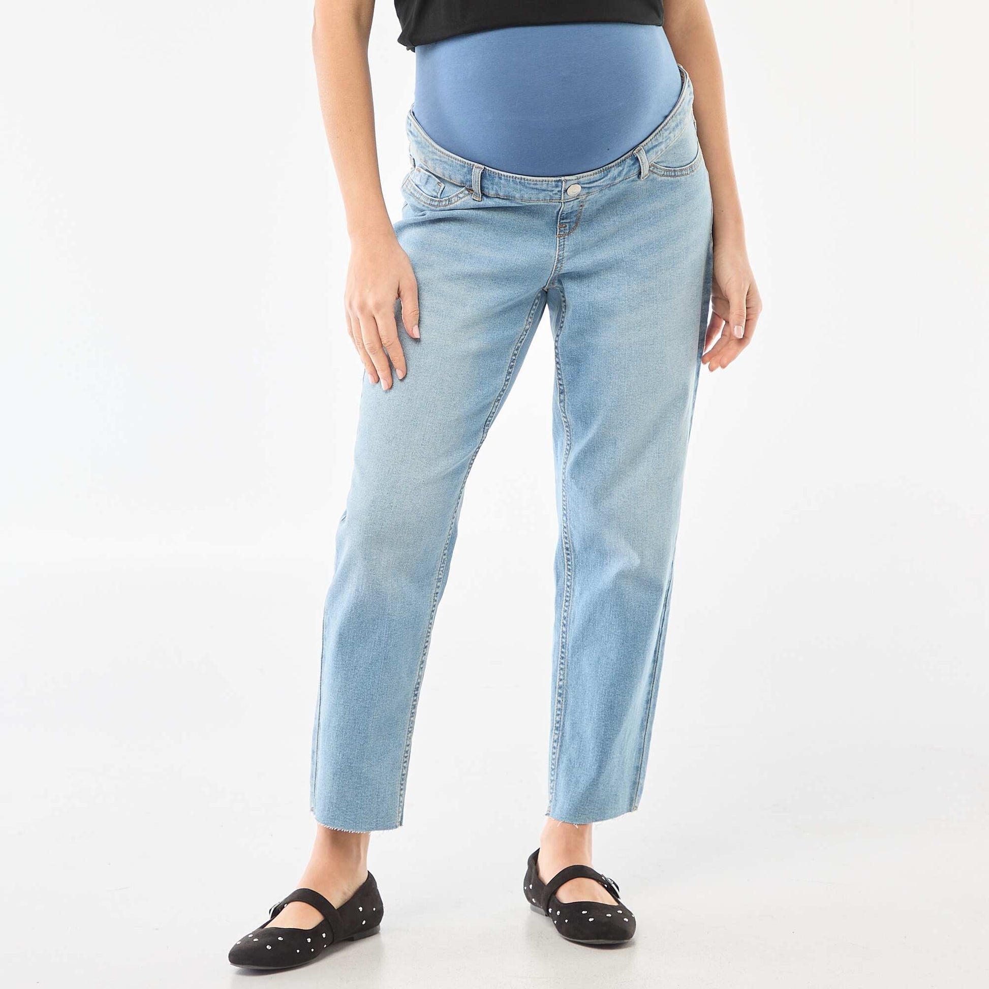 Maternity Mom Fit Jeans BLUE