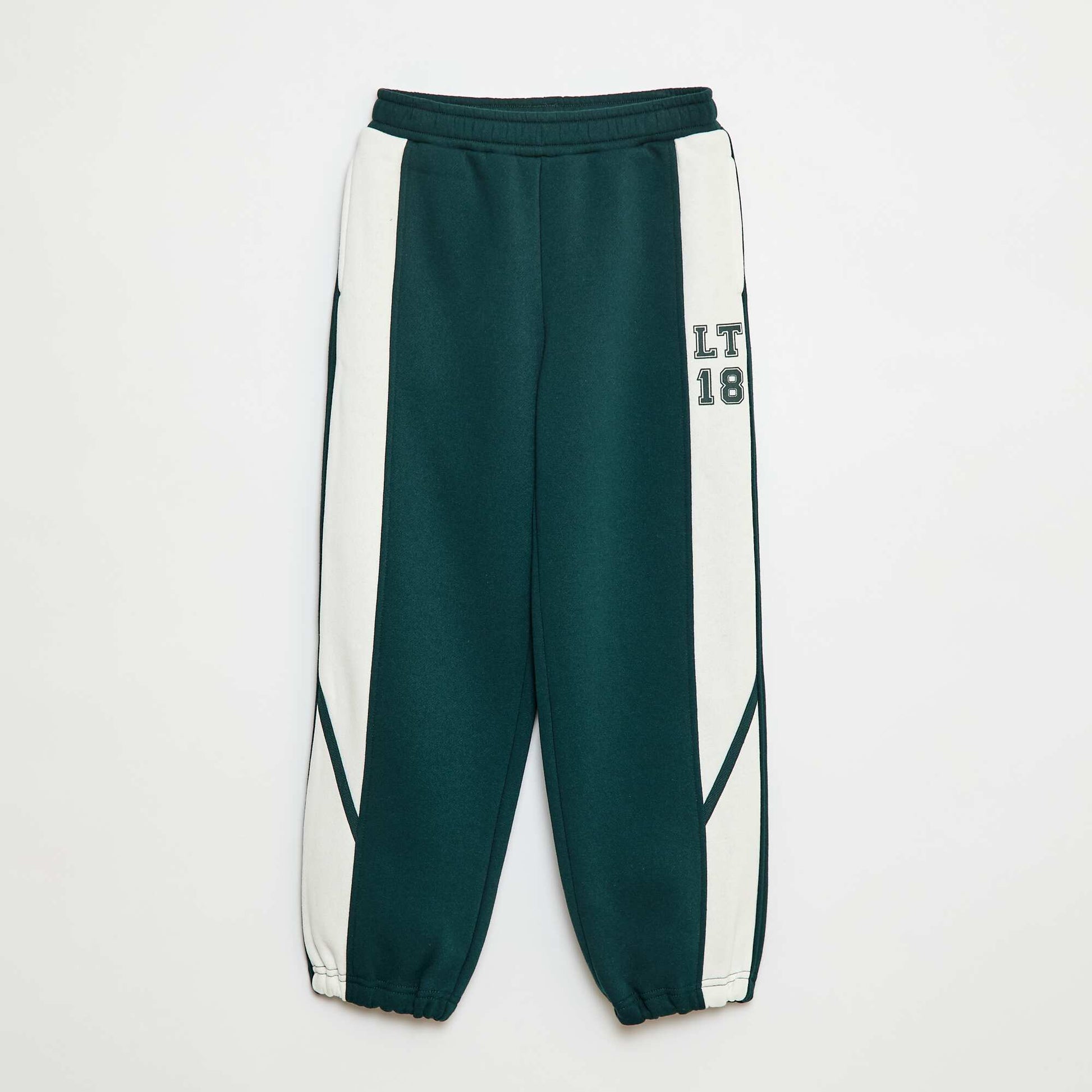 Joggers with contrasting stripes GREEN