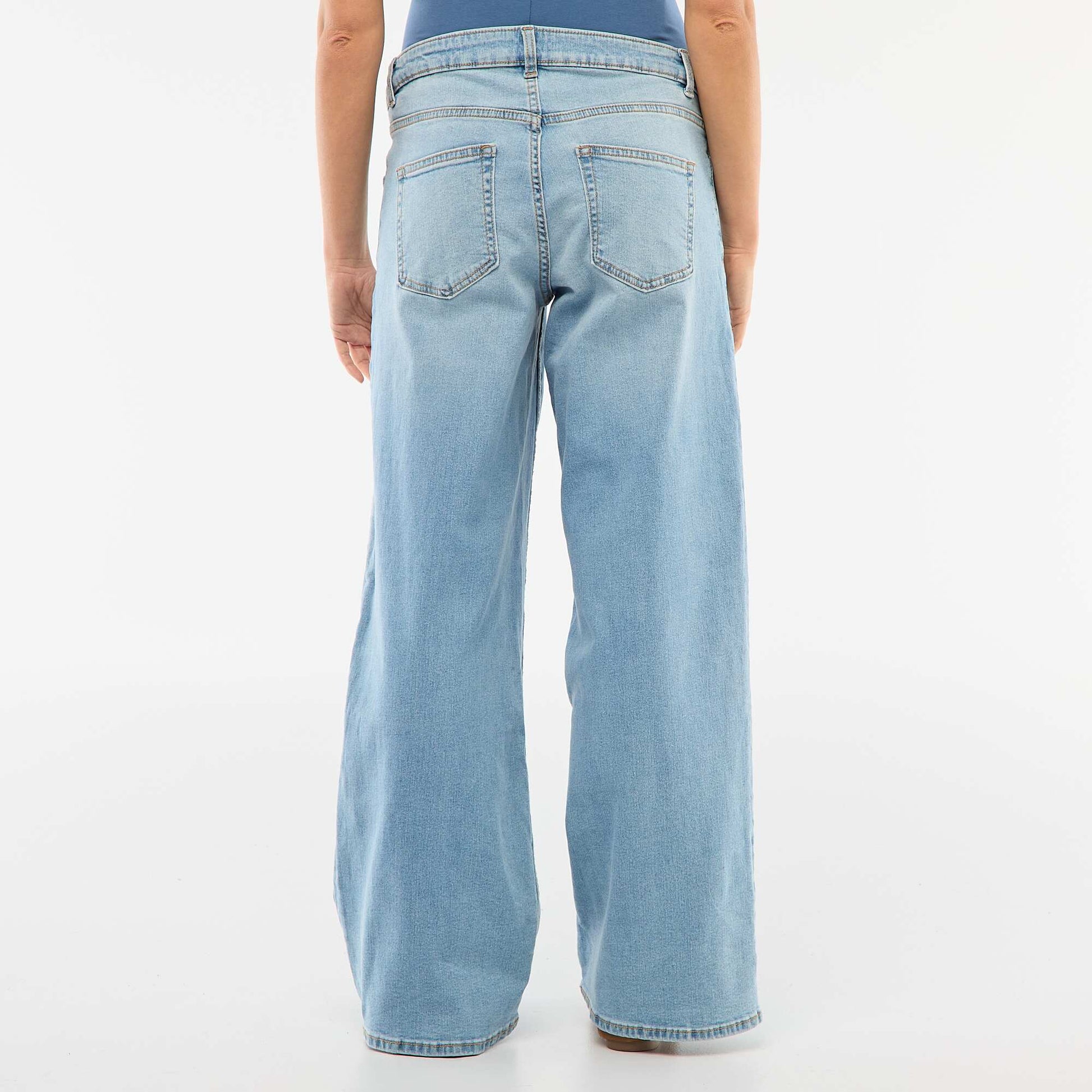 Wide Leg Maternity Jeans BLUE