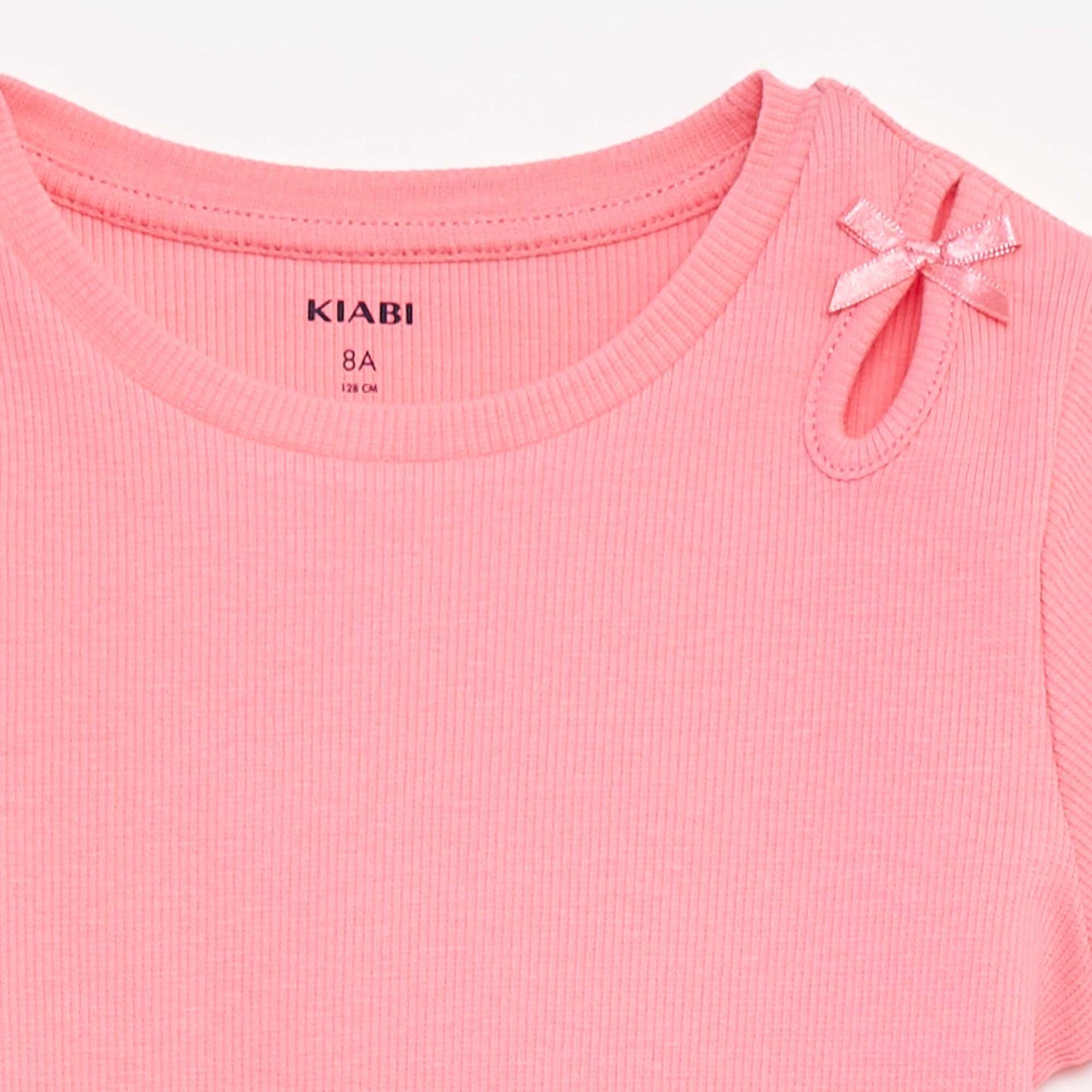 Short-sleeved T-shirt with fancy bows PINK