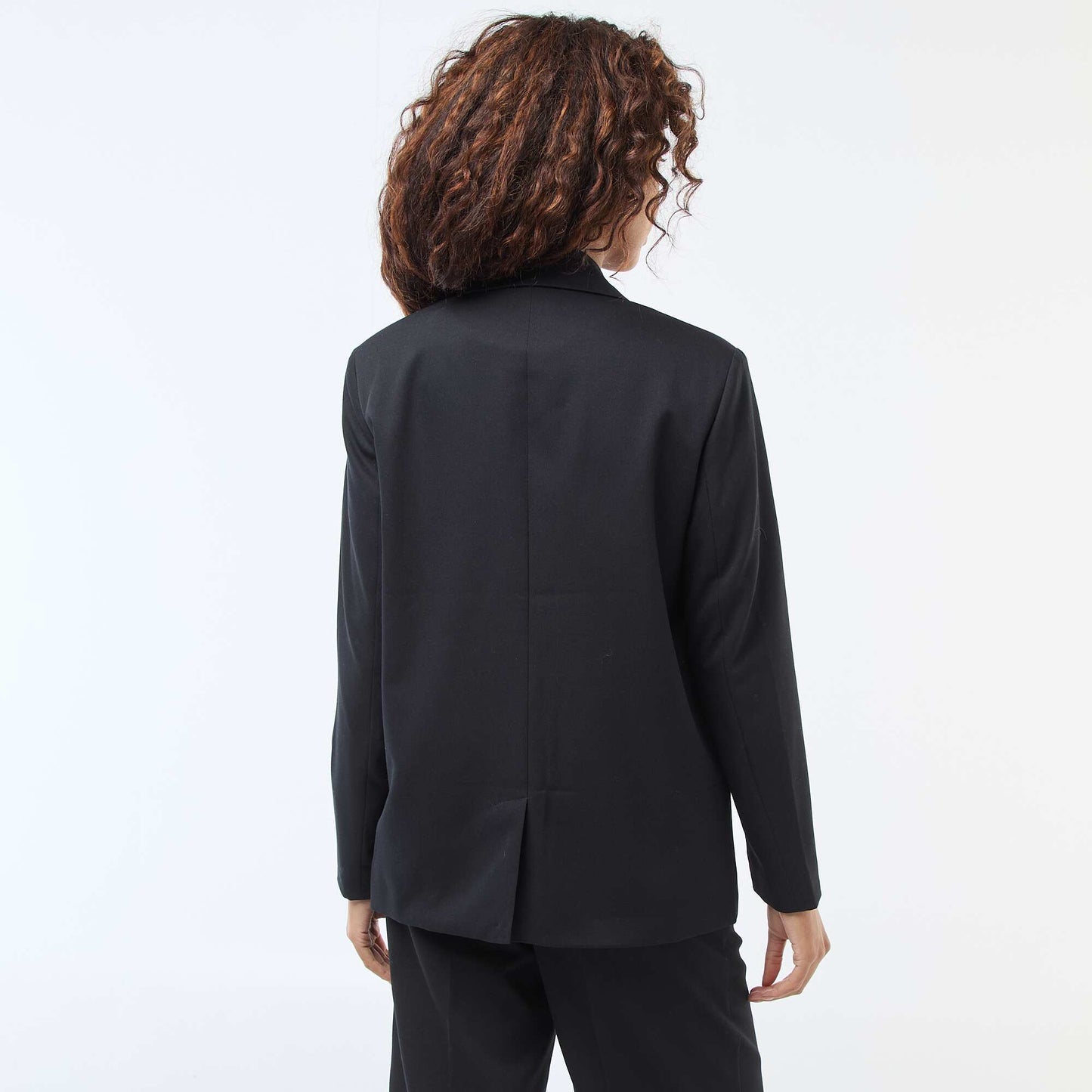 Double-Breasted Tailored Blazer BLACK