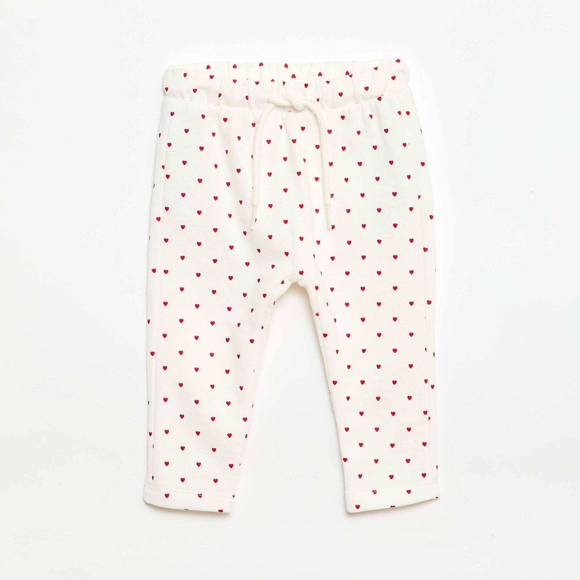 Patterned Jogger Trousers WHITE