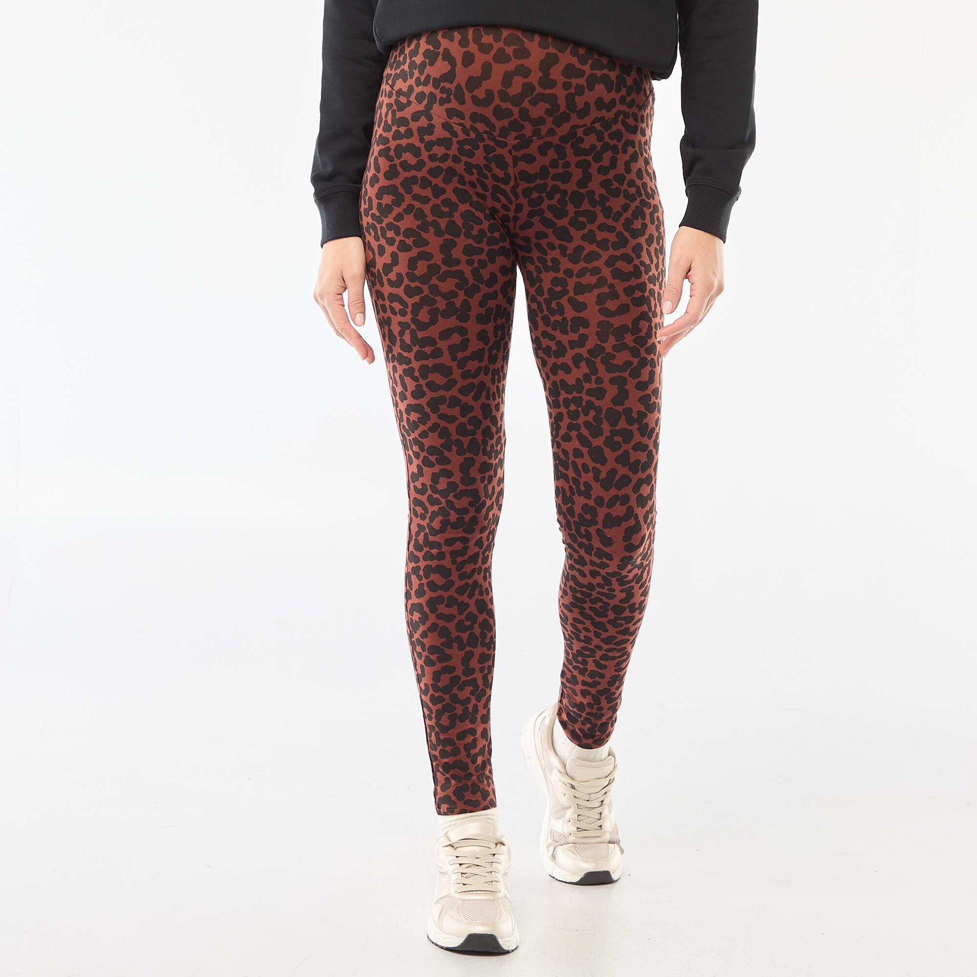 Printed Maternity Leggings BEIGE