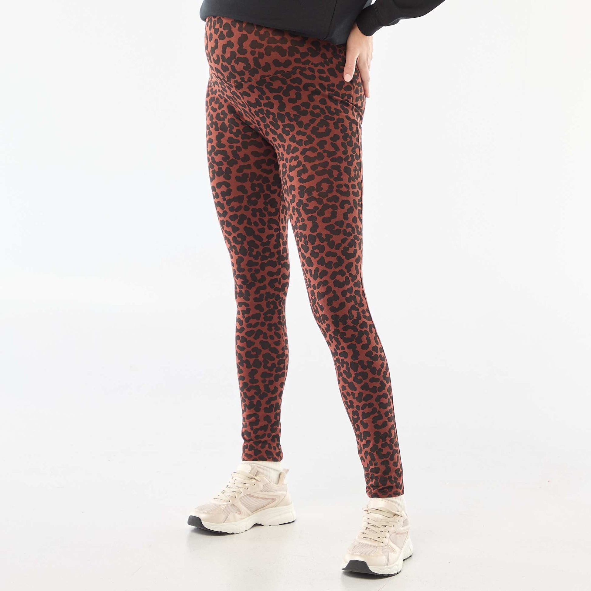 Printed Maternity Leggings BEIGE