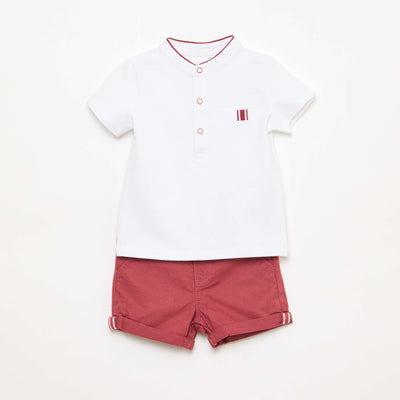 Polo Shirt & Shorts Set - 2 Piece BROWN