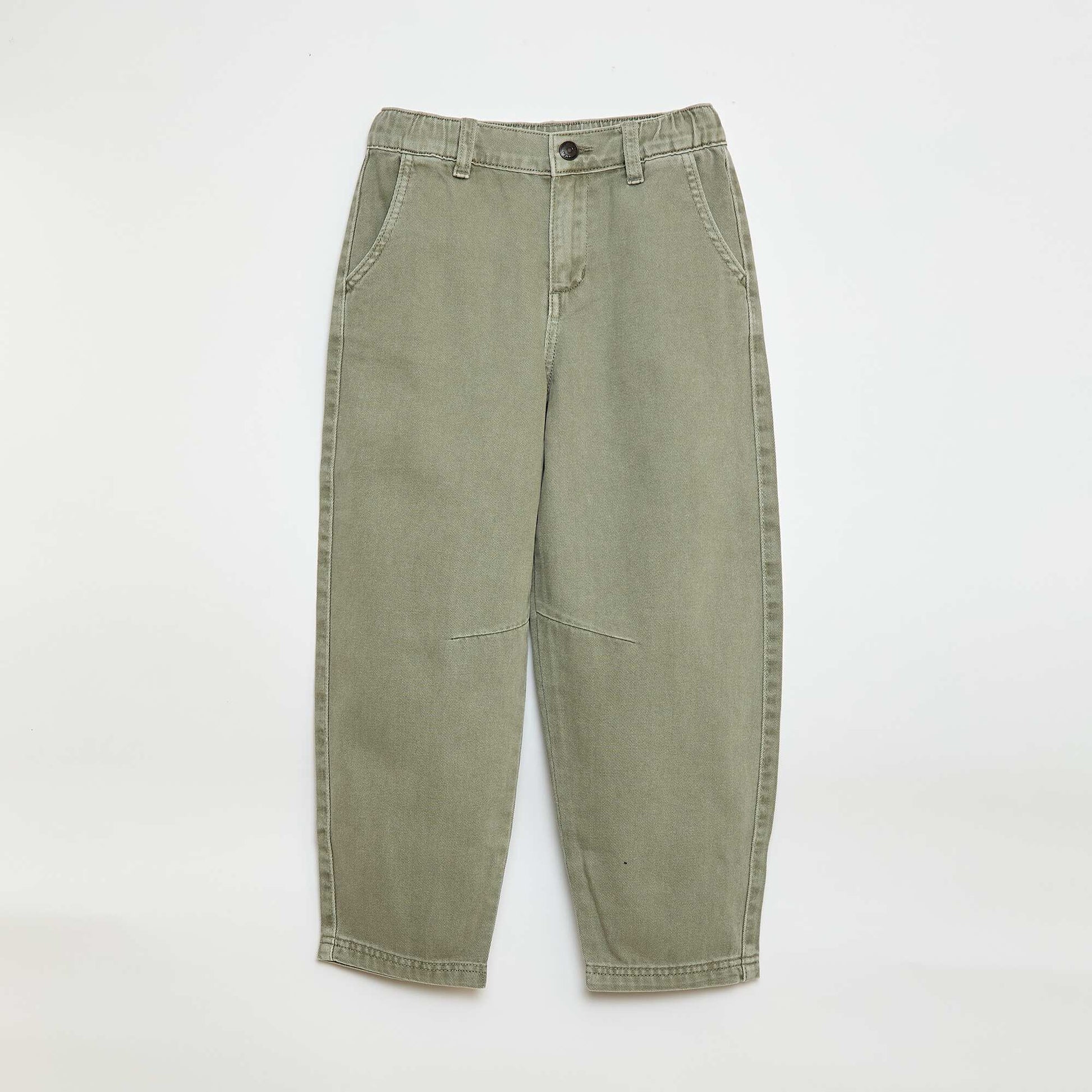 Balloon Leg Denim Jeans GREEN