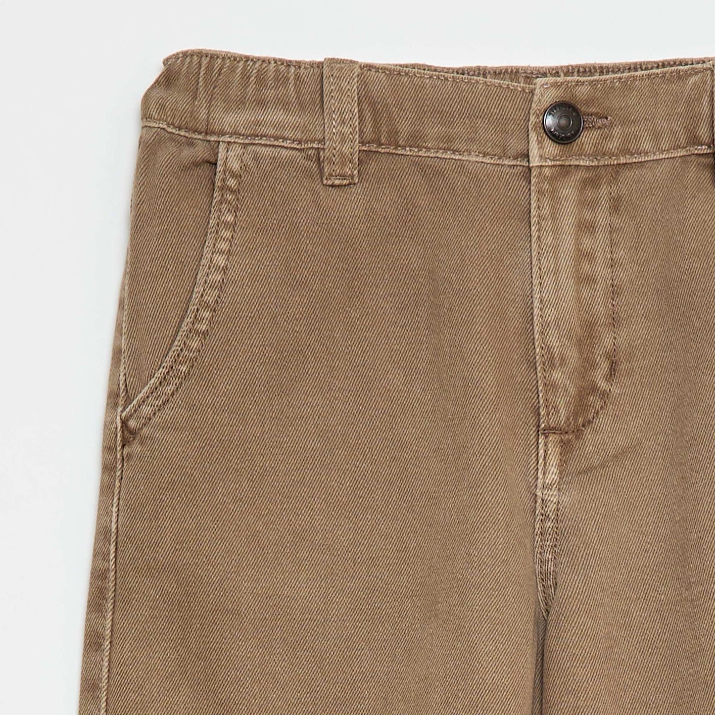 Balloon Leg Denim Jeans BEIGE