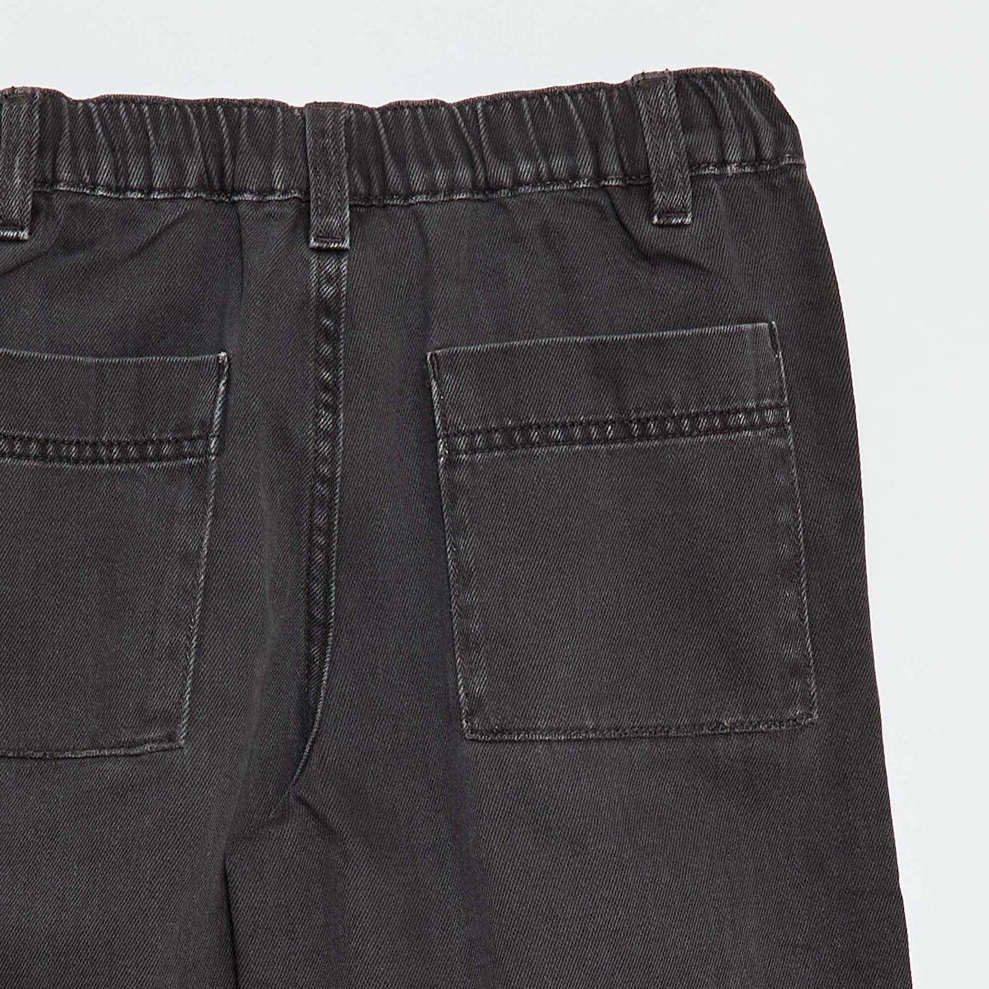 Balloon Leg Denim Jeans BLACK
