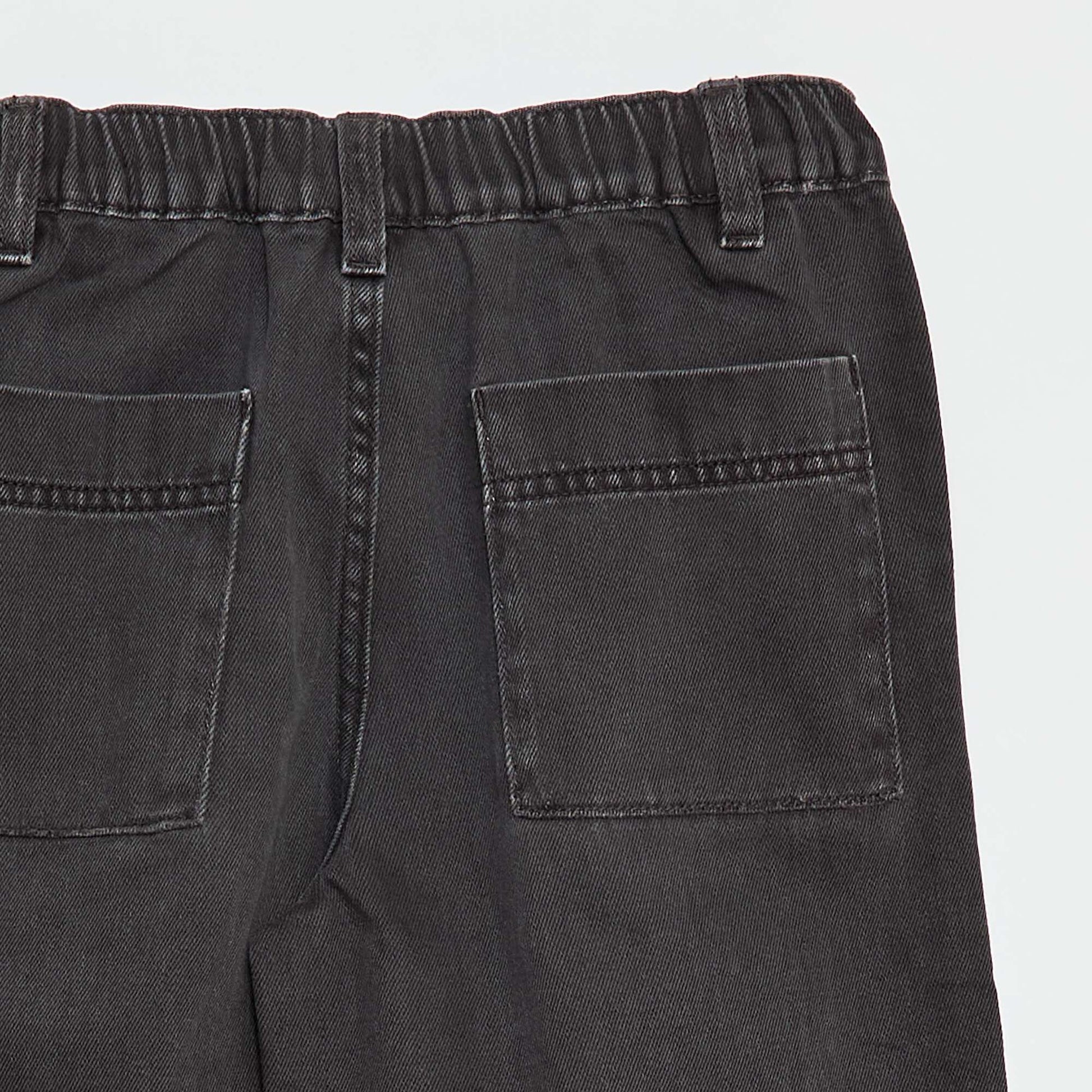 Balloon Leg Denim Jeans BLACK