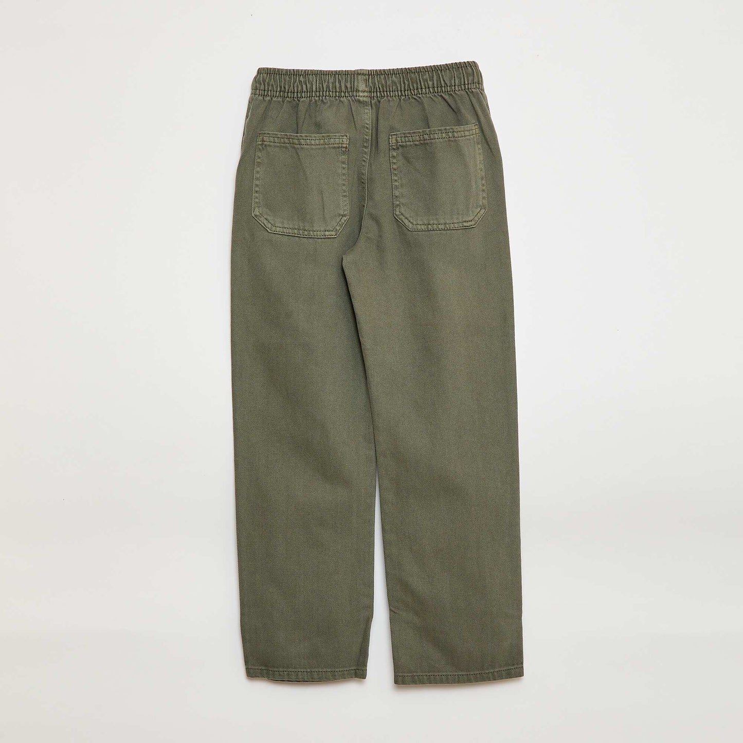 Joggers with Elasticated Waistband and Drawstring GREEN