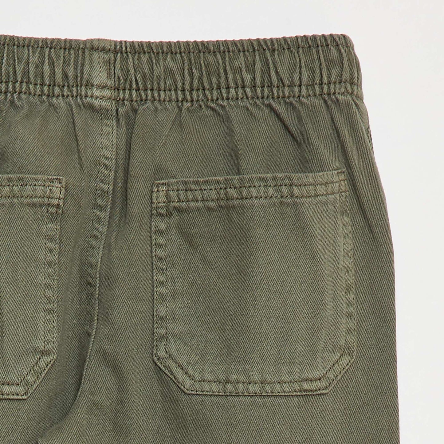 Joggers with Elasticated Waistband and Drawstring GREEN