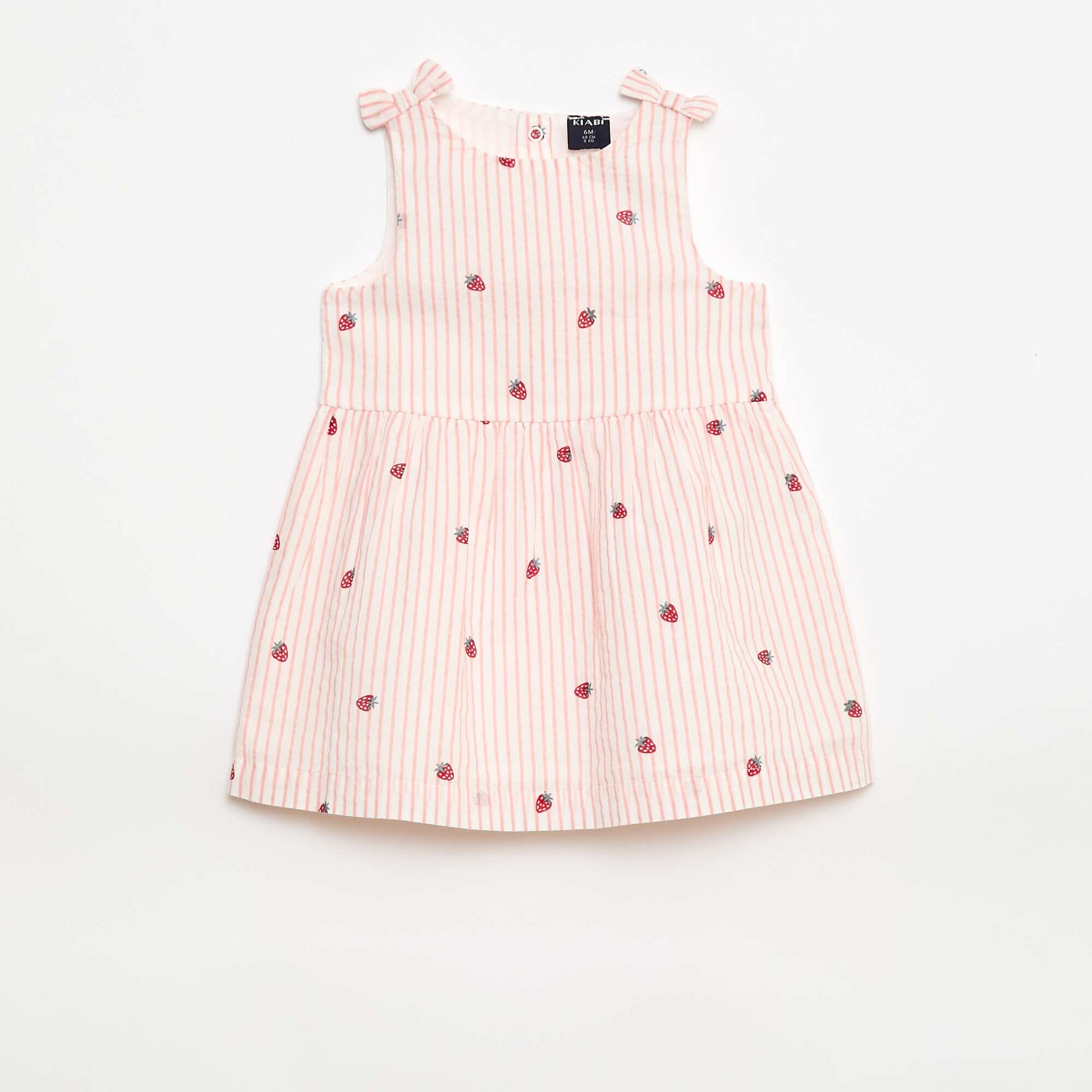 Sleeveless flared dress PINK