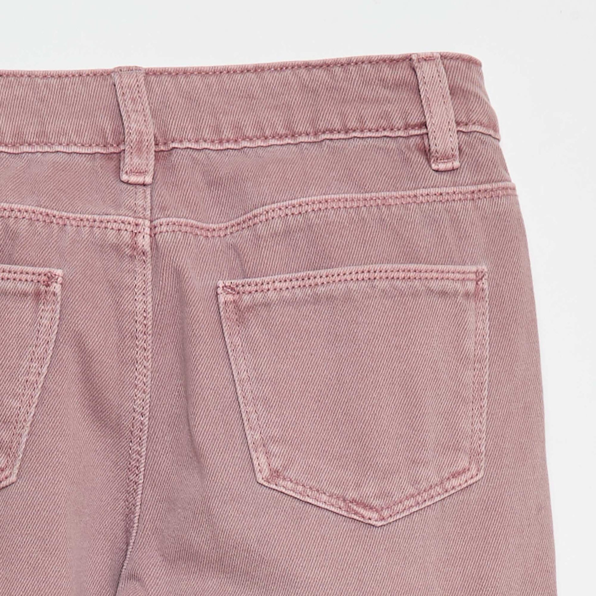 Multi-Pocket Denim Trousers PURPLE