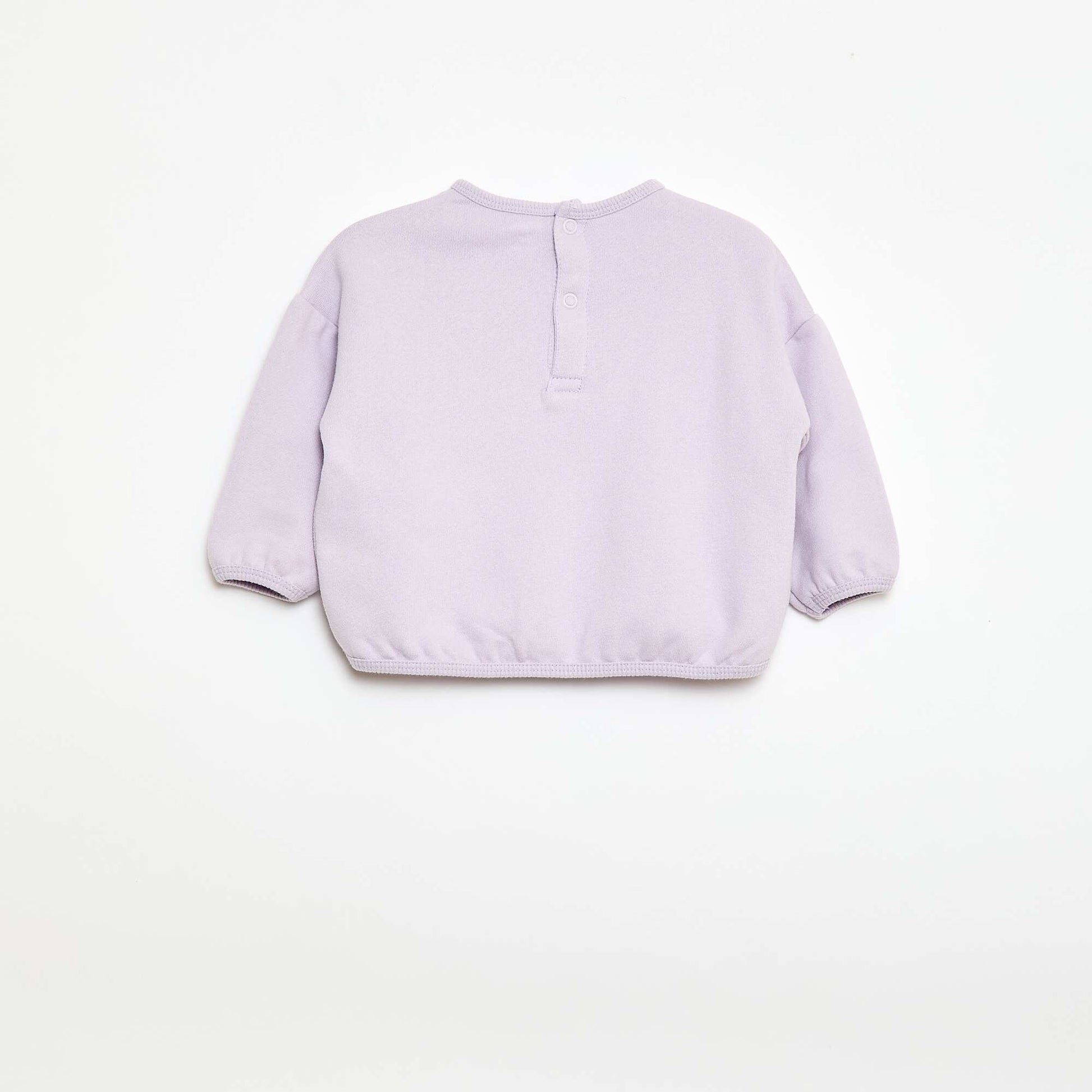 Sweatshirt and Fancy Joggers Set PURPLE
