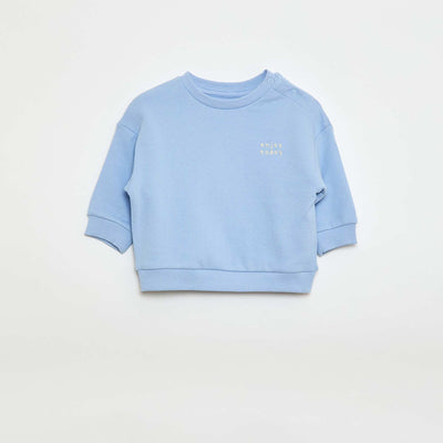 Marled French Terry Sweatshirt BLUE