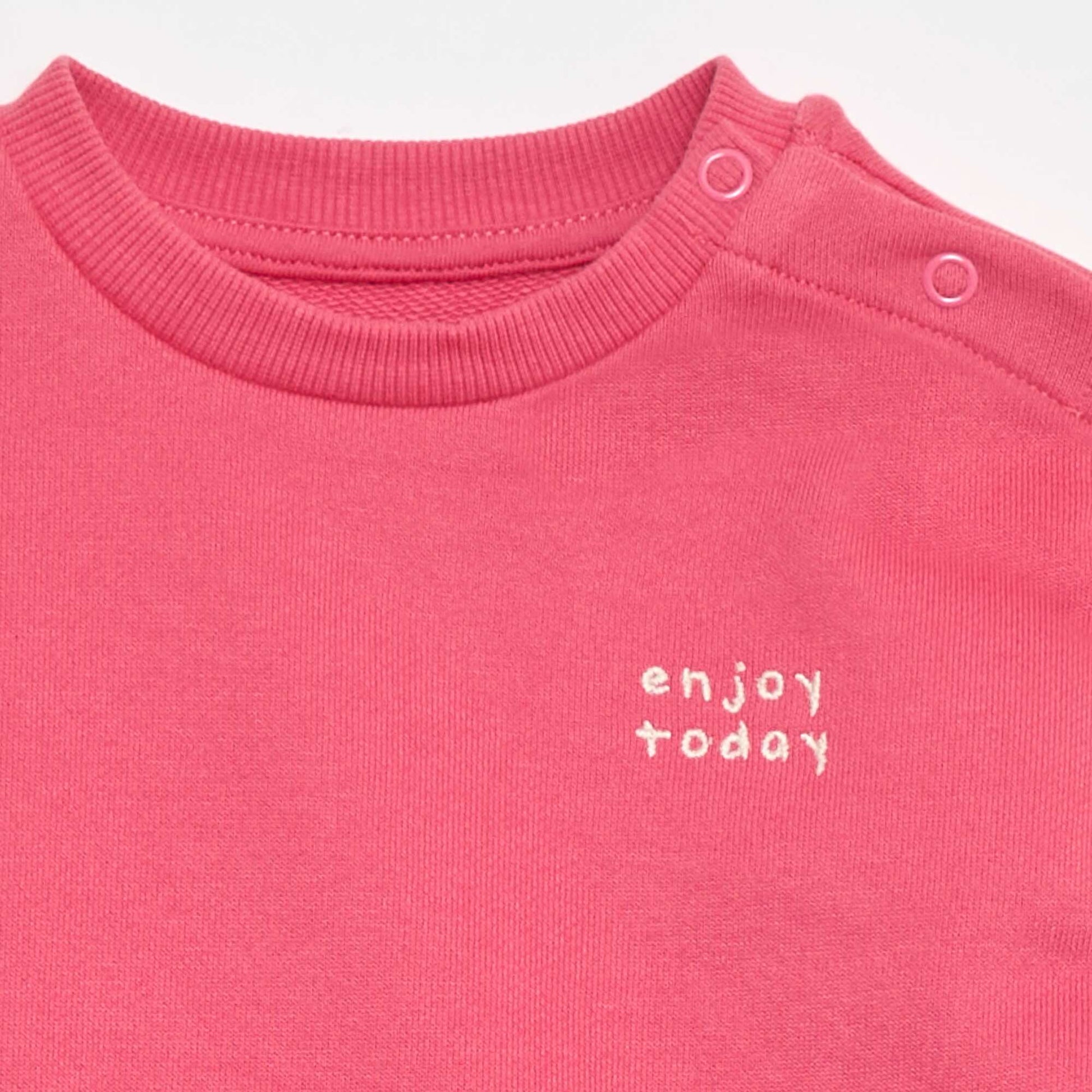 Marled French Terry Sweatshirt PINK