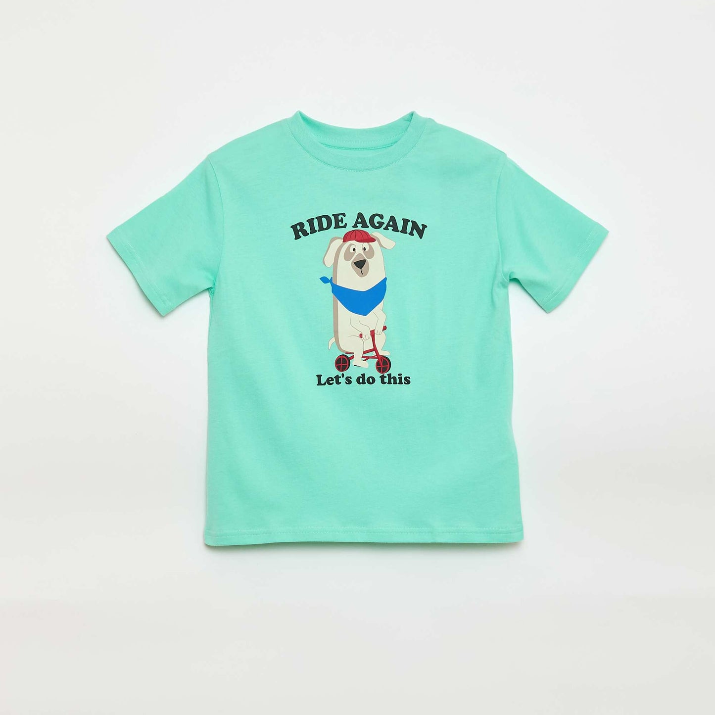 Printed Short-Sleeve T-Shirt BLUE