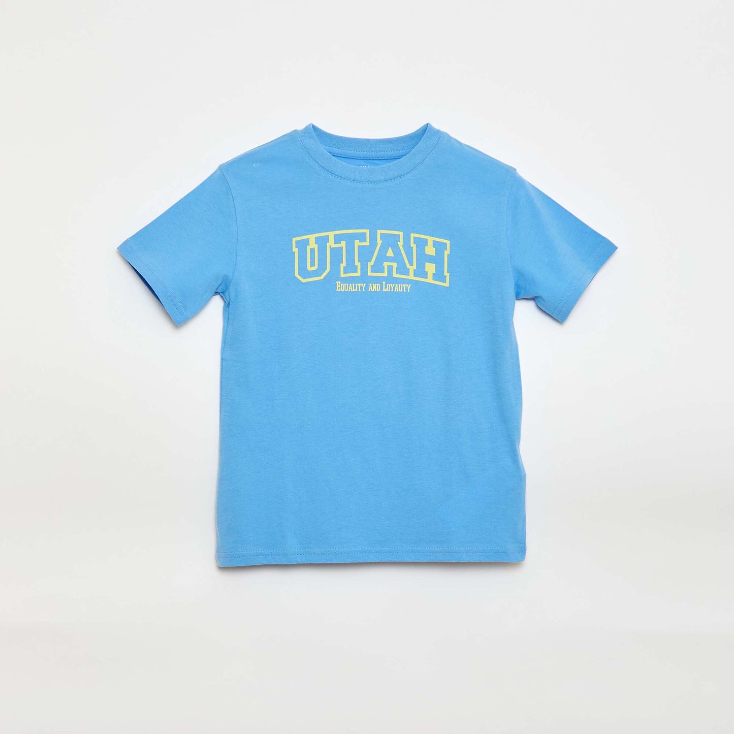 Short-Sleeve Printed T-Shirt BLUE