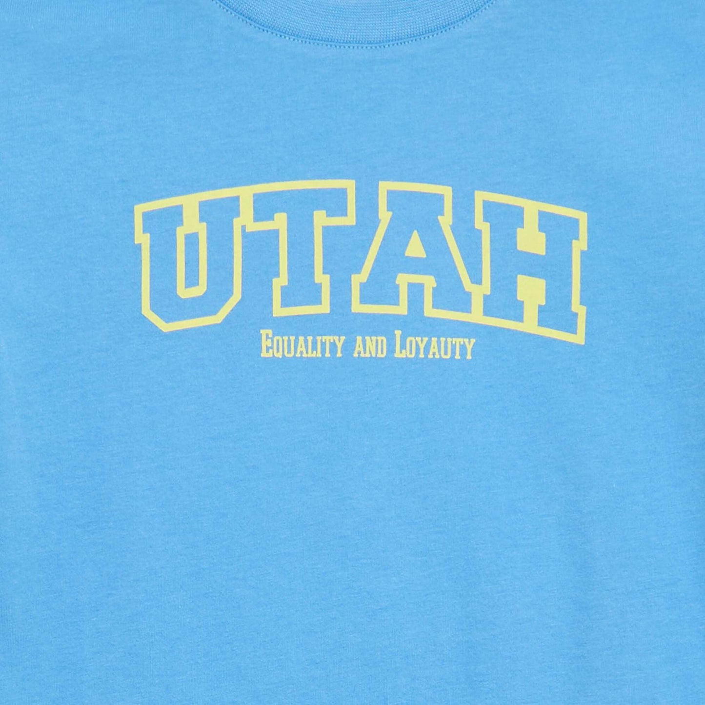 Short-Sleeve Printed T-Shirt BLUE