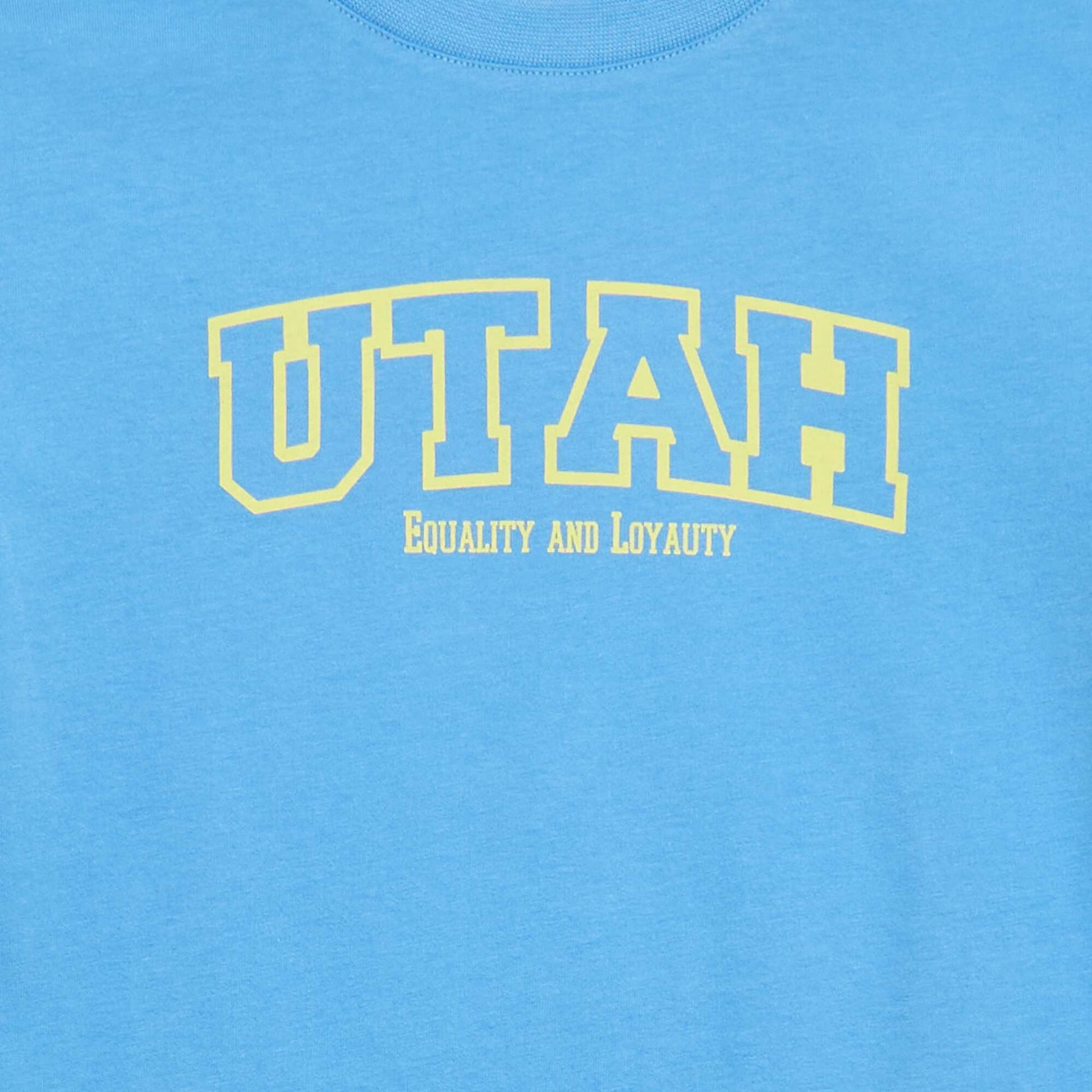 Short-Sleeve Printed T-Shirt BLUE
