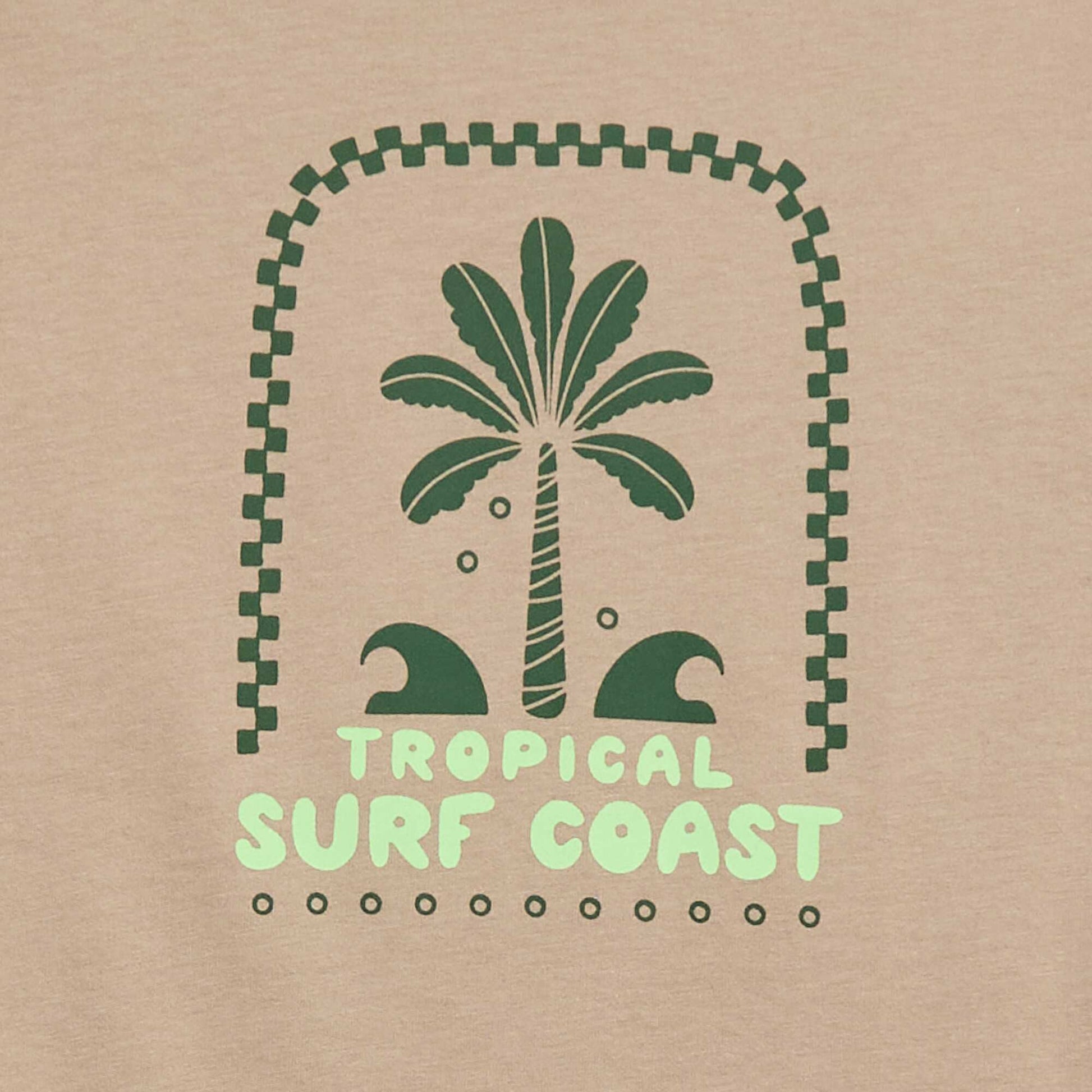 Short-Sleeve Printed T-Shirt BEIGE