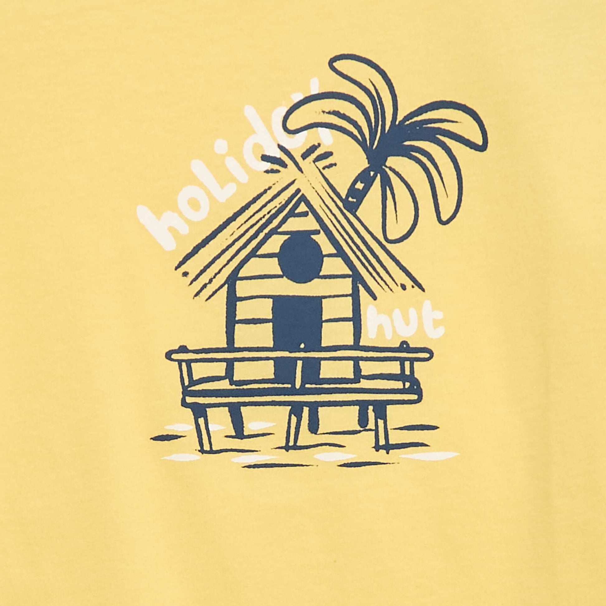 Short-sleeved printed T-shirt YELLOW