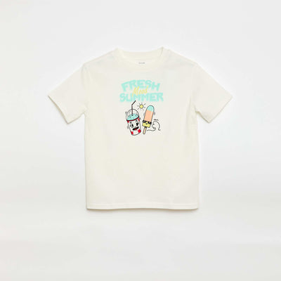 Printed Short-Sleeve T-Shirt BEIGE